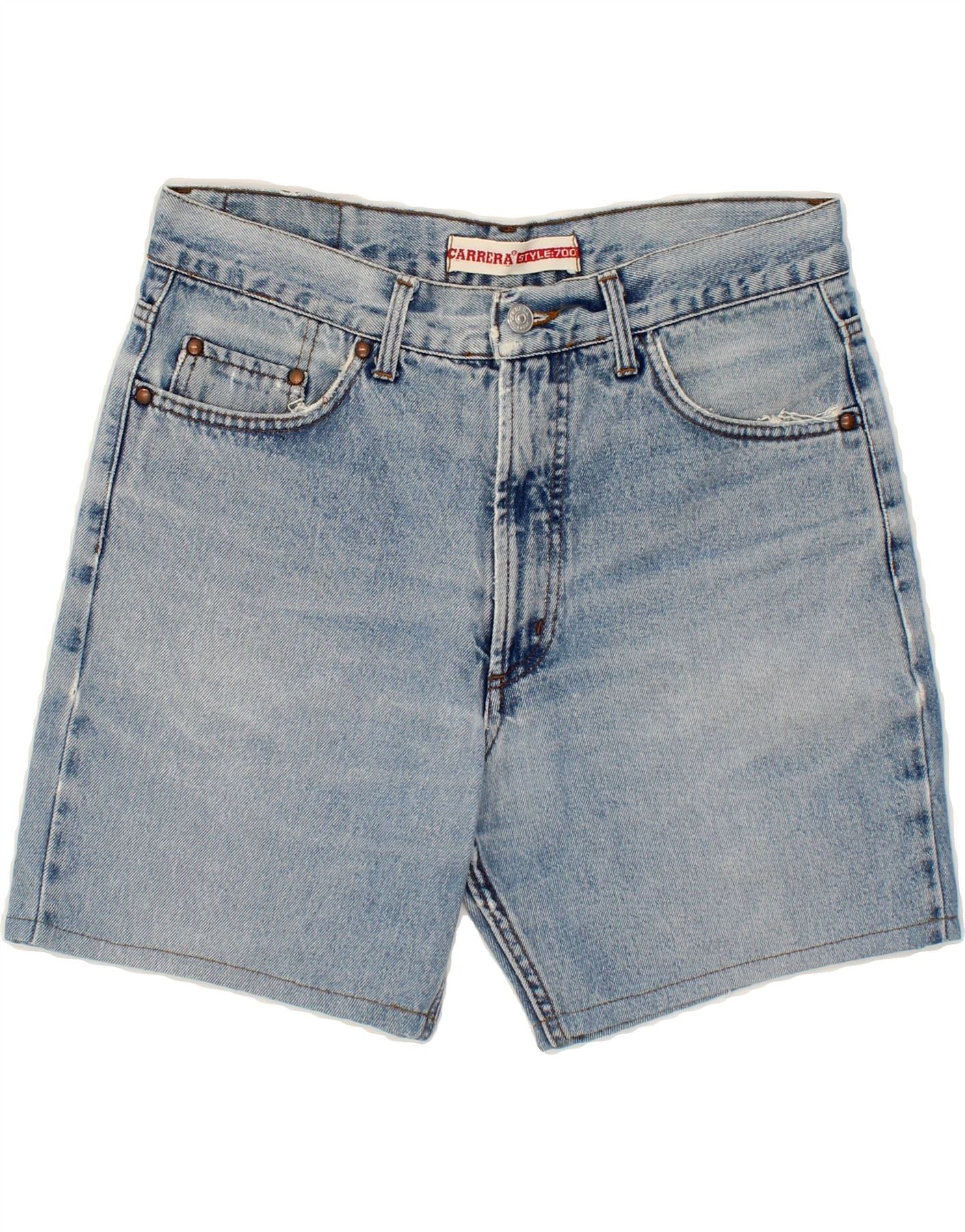 image of CARRERA Mens Denim Shorts W34 Large  Blue Cotton