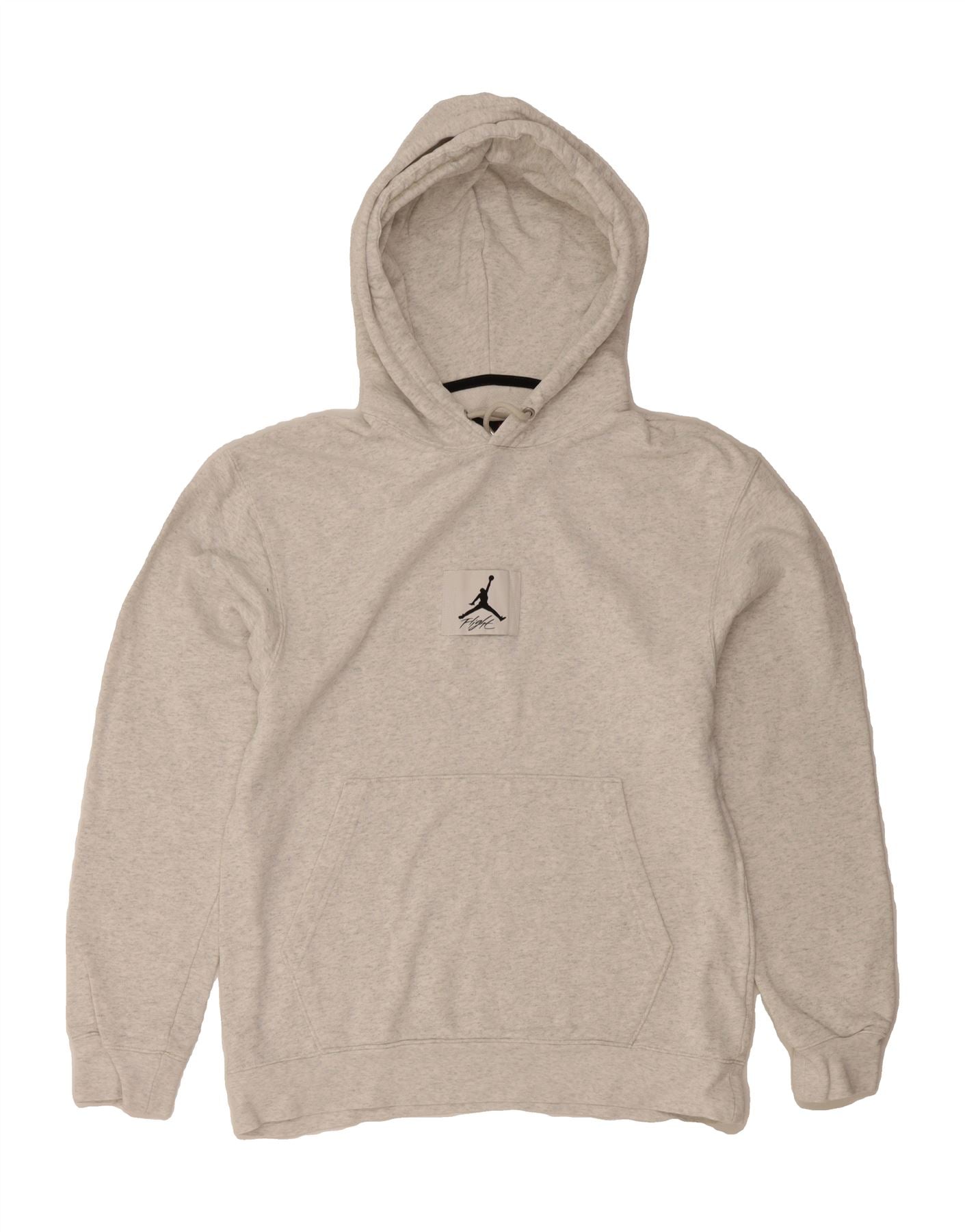 image of JORDAN Mens Hoodie Jumper Small Grey Cotton