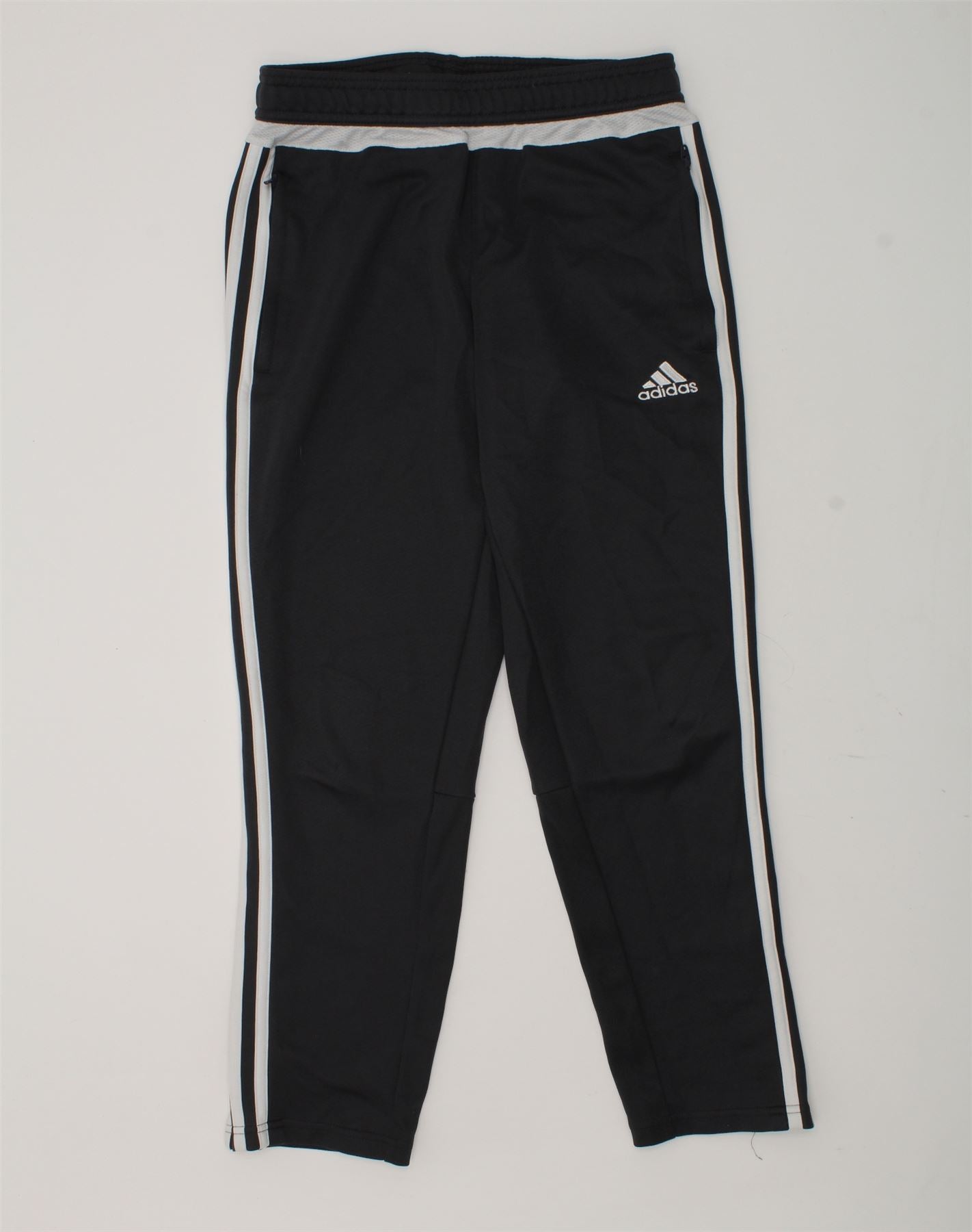 ADIDAS Boys Climacool Tracksuit Trousers 11-12 Years Grey Polyester