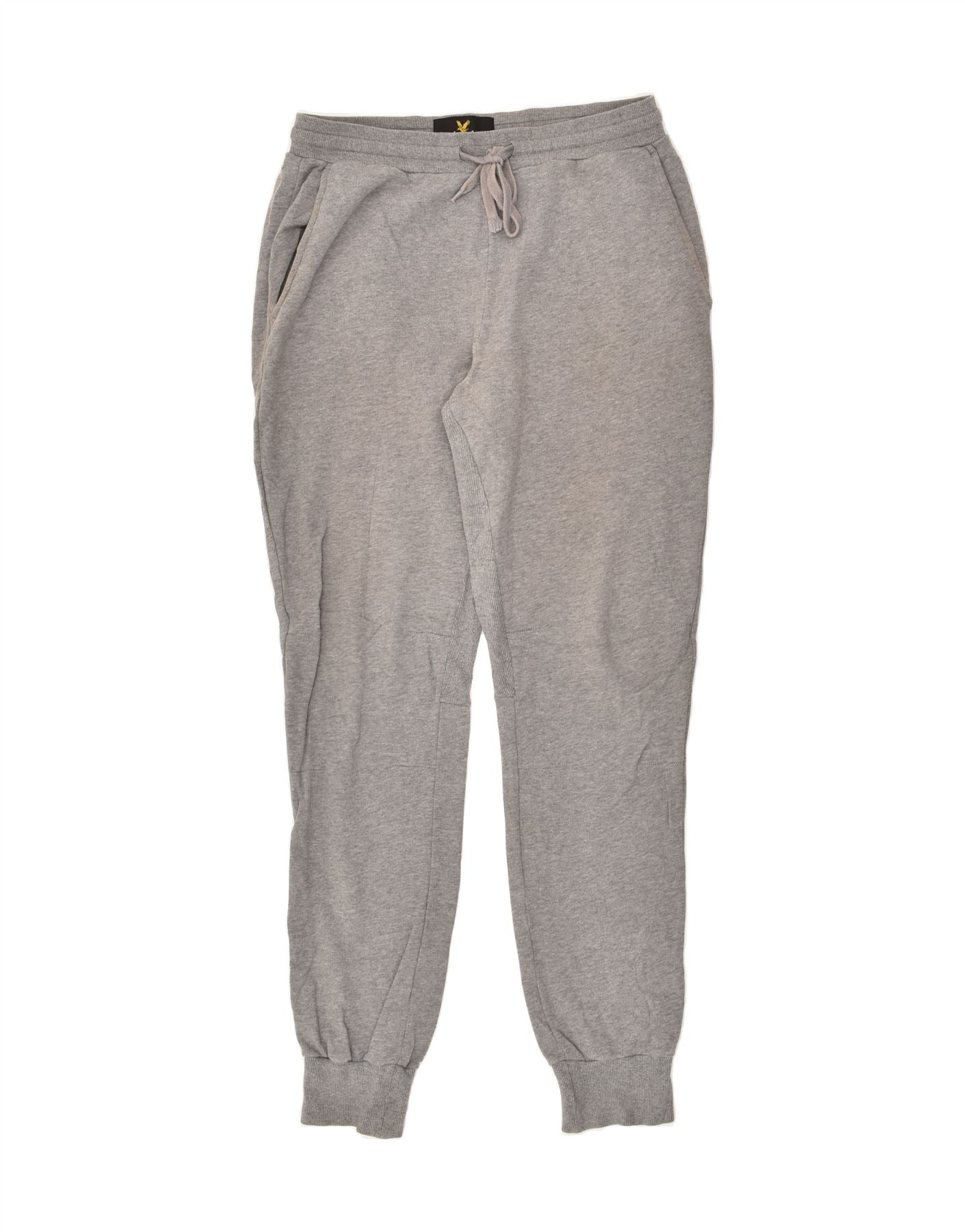 Image of LYLE & SCOTT Mens Tracksuit Trousers Joggers Medium Grey Cotton