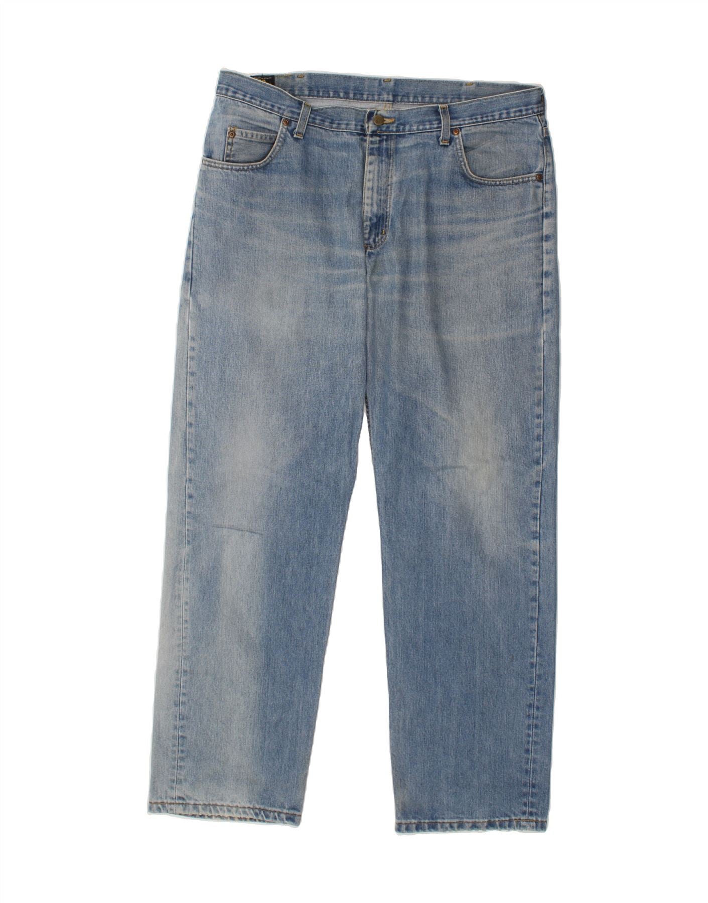 image of LEE Mens Straight Jeans W40 L34  Blue