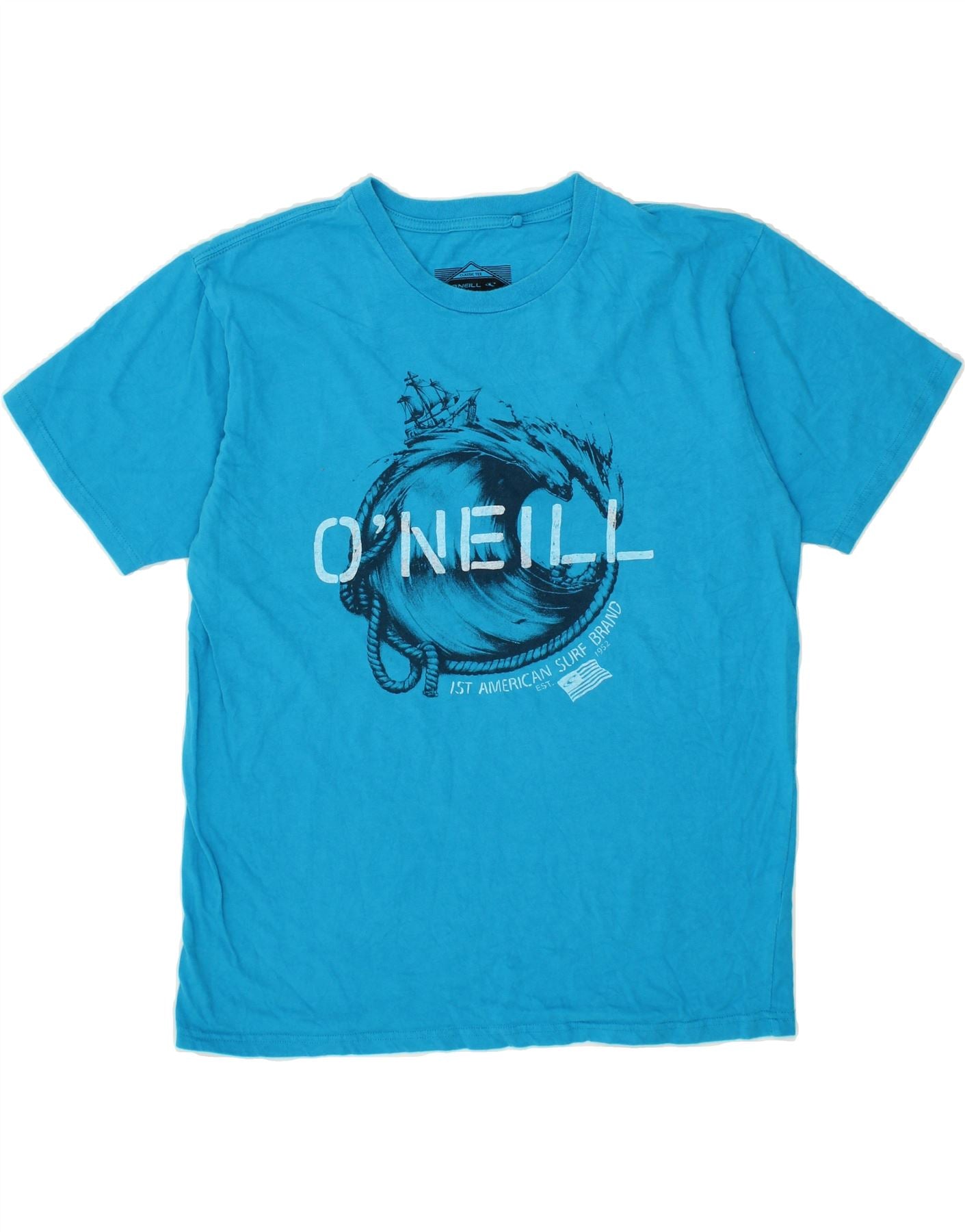 image of O'NEILL Mens Classic Graphic T-Shirt Top Large Blue Cotton