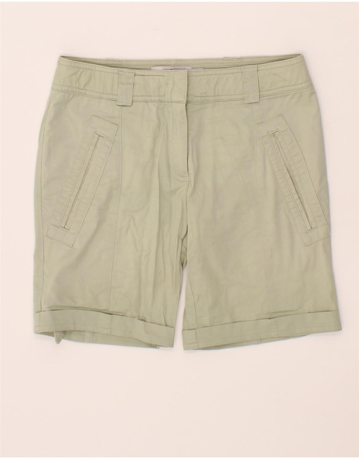image of ADIDAS Womens Stella McCartney Casual Shorts W32 Large Green Cotton