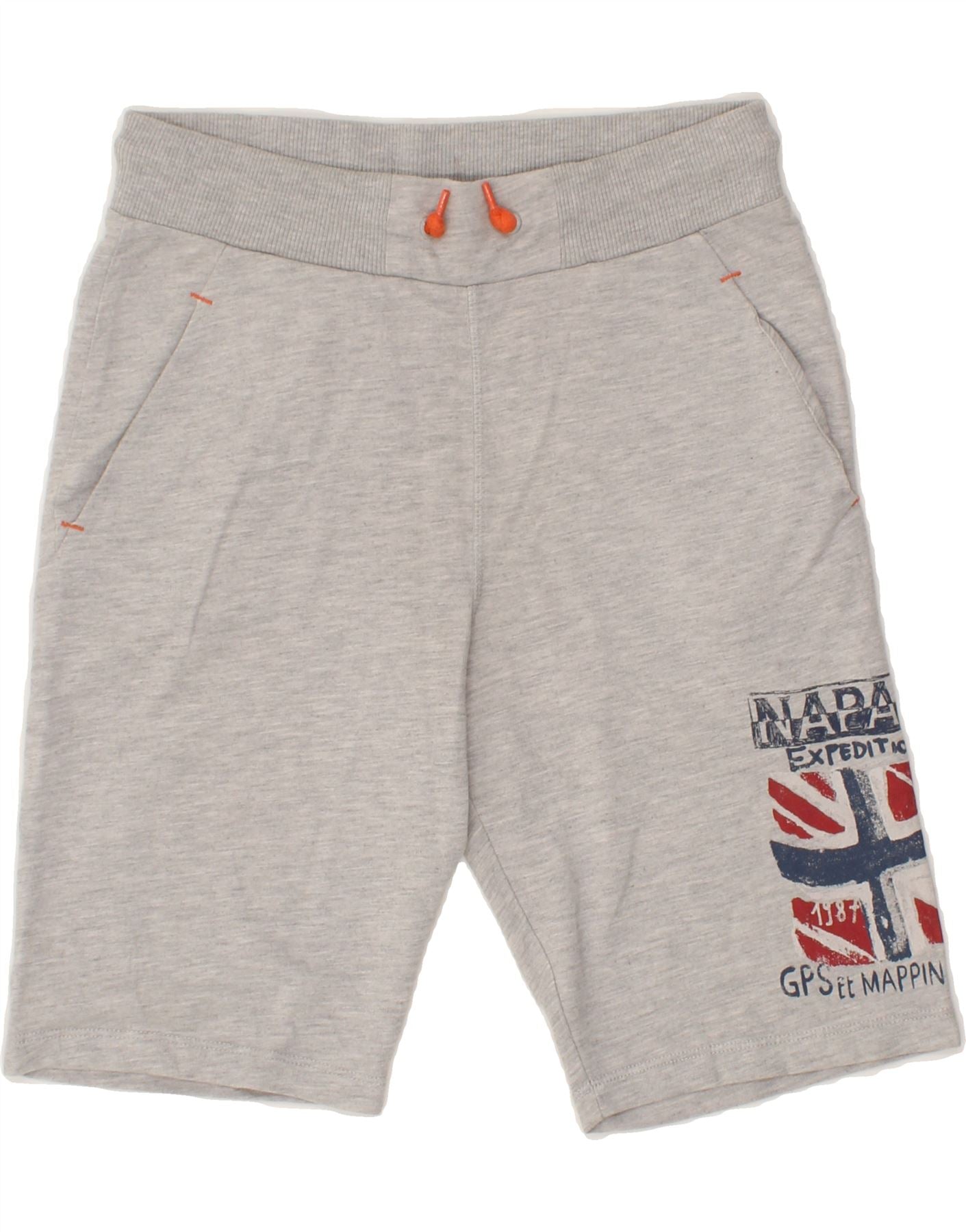 image of NAPAPIJRI Boys Graphic Sport Shorts 13-14 Years Grey