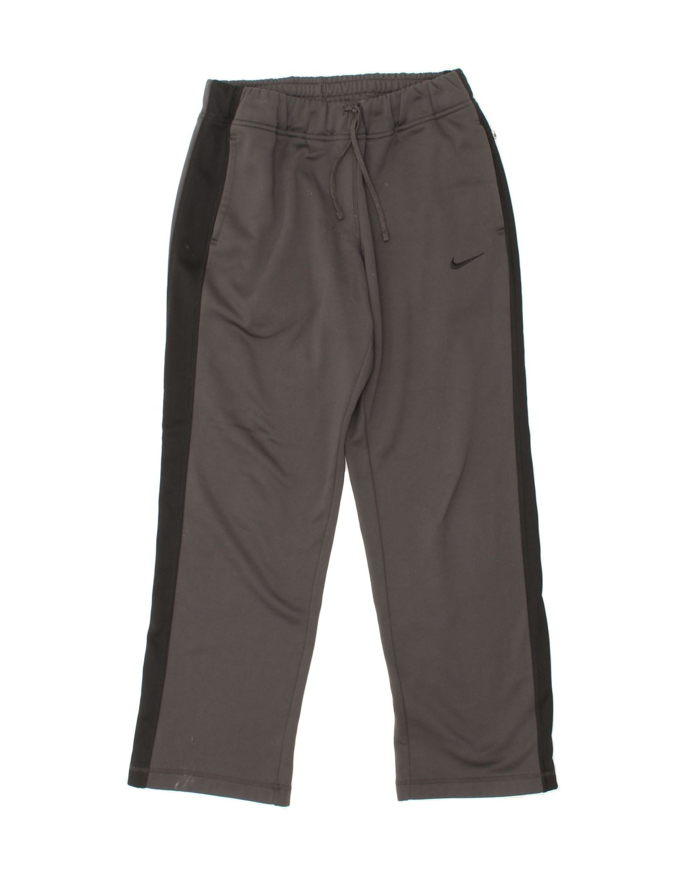 Image of NIKE Mens Therma-Fit Tracksuit Trousers Medium Grey Colourblock Polyester