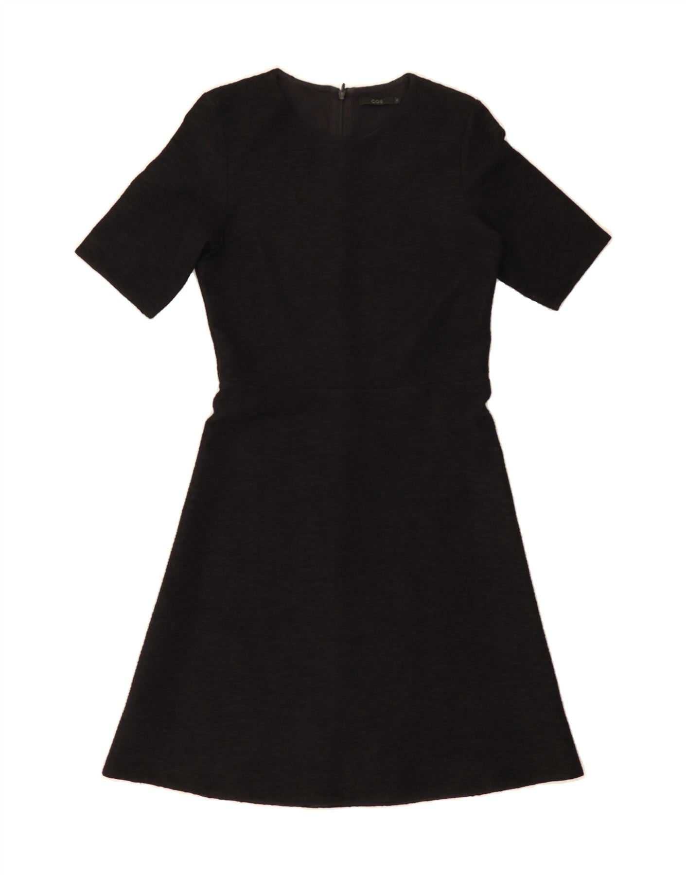 image of COS Womens A-Line Dress UK 6 XS Black Polyester