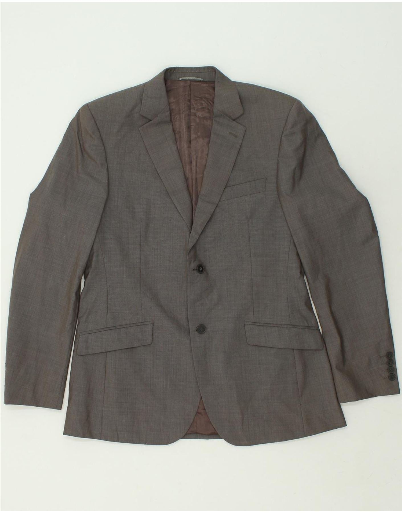 Image of JULES Mens 2 Button Blazer Jacket IT 52 XL Grey Wool