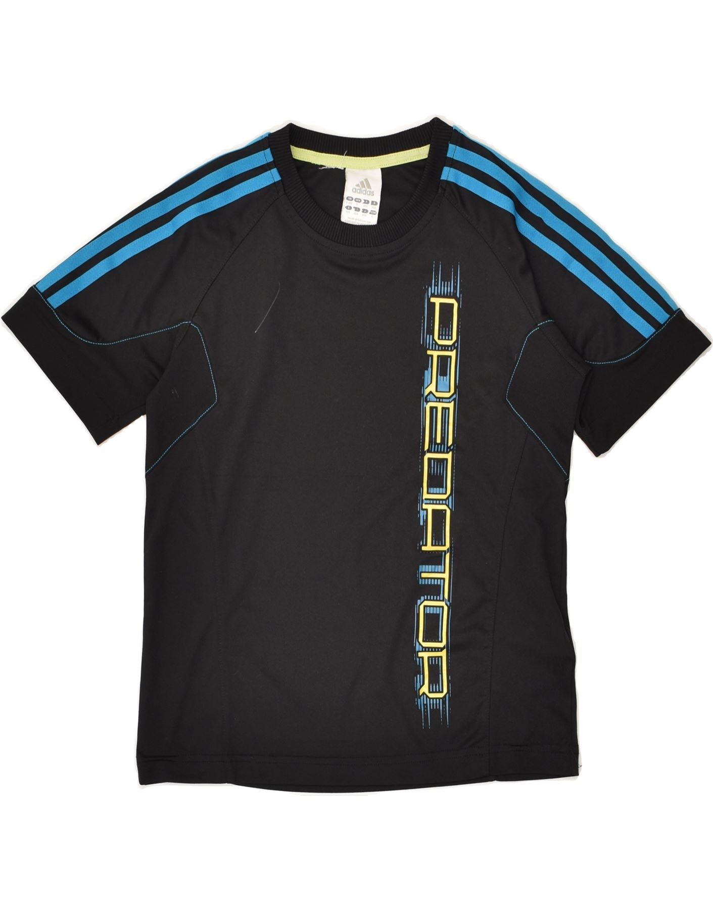 image of ADIDAS Boys Graphic T-Shirt Top 9-10 Years Black Polyester