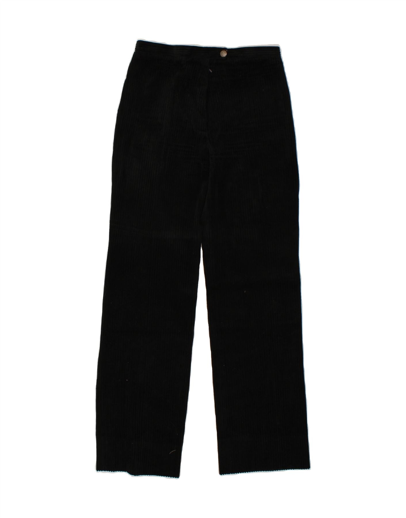 Image of VINTAGE Womens High Waist Corduroy Trousers IT 46 Large Black Cotton