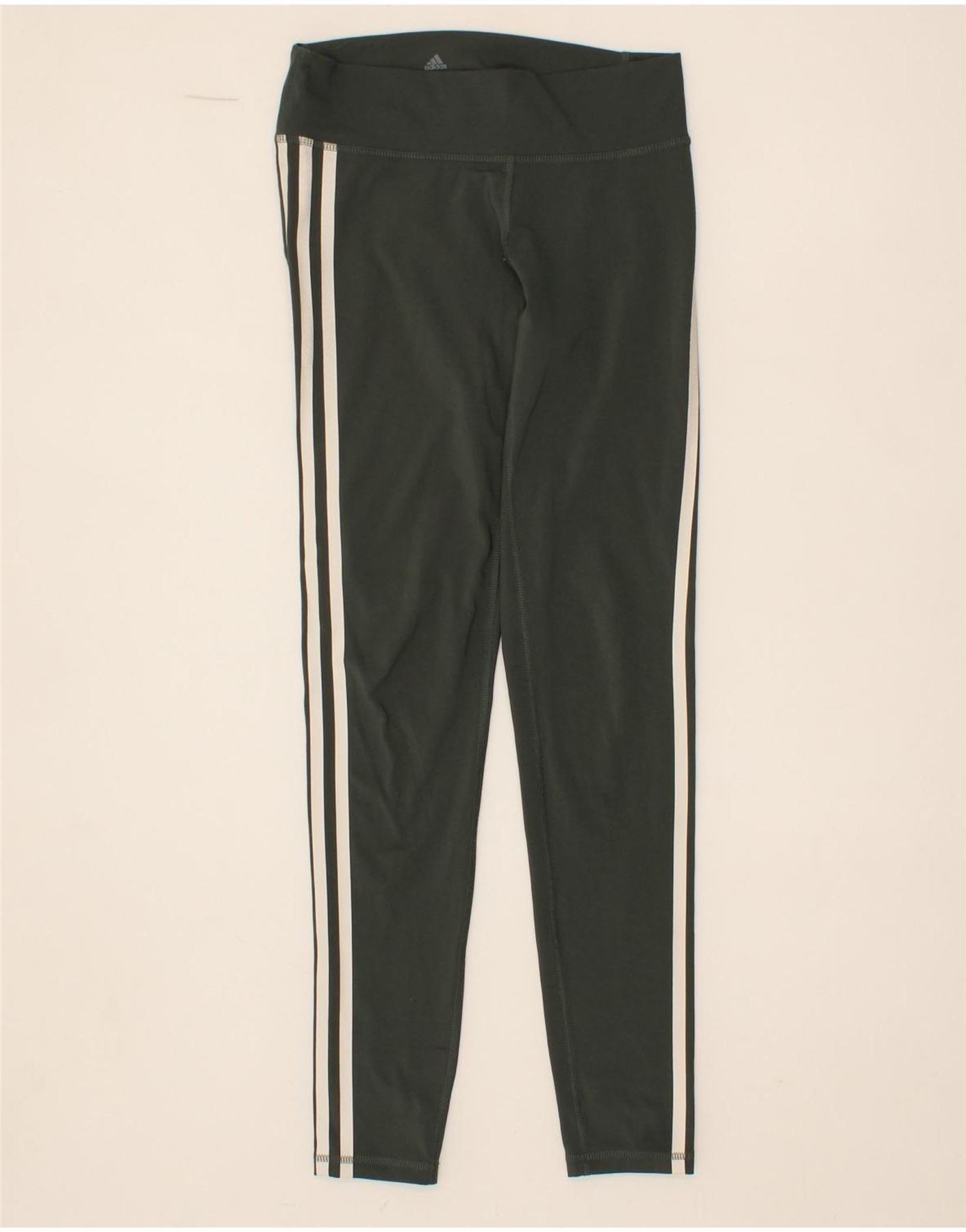 image of ADIDAS Womens Climalite Leggings UK 8 Small Green Polyester