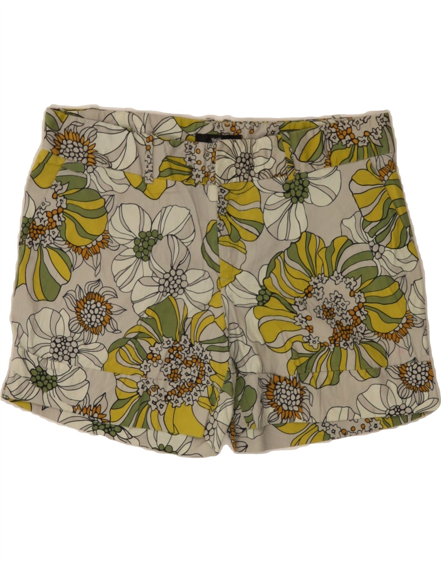 image of MOSSIMO Womens Chino Shorts US 10 Large W34  Multicoloured Floral Cotton