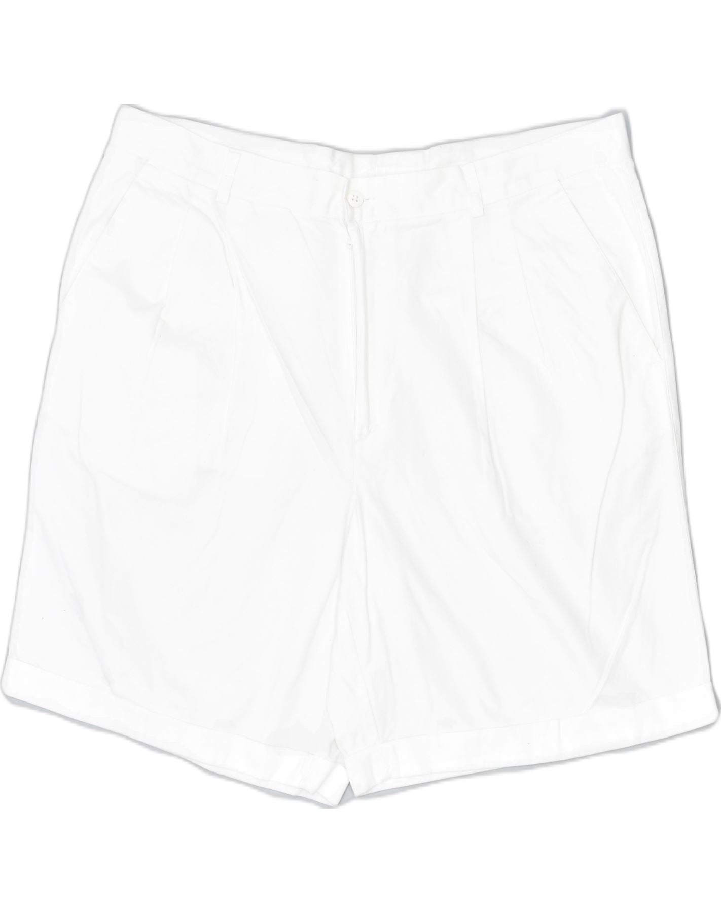 image of NAVIGARE Womens Chino Shorts W40 2XL White Cotton Classic