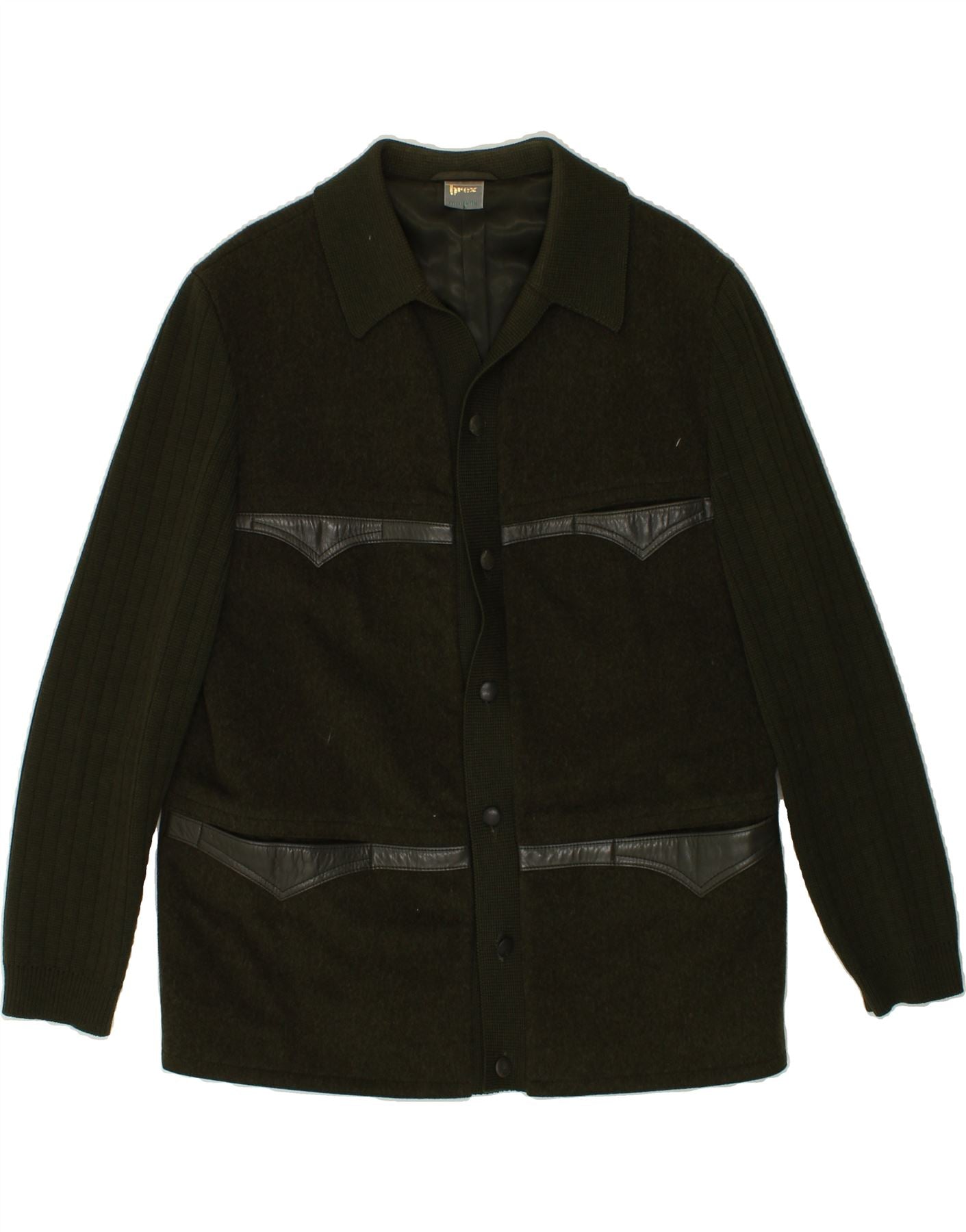 image of BAUR FORADORI  Mens Himalaya Overcoat UK 36 Small Green Wool