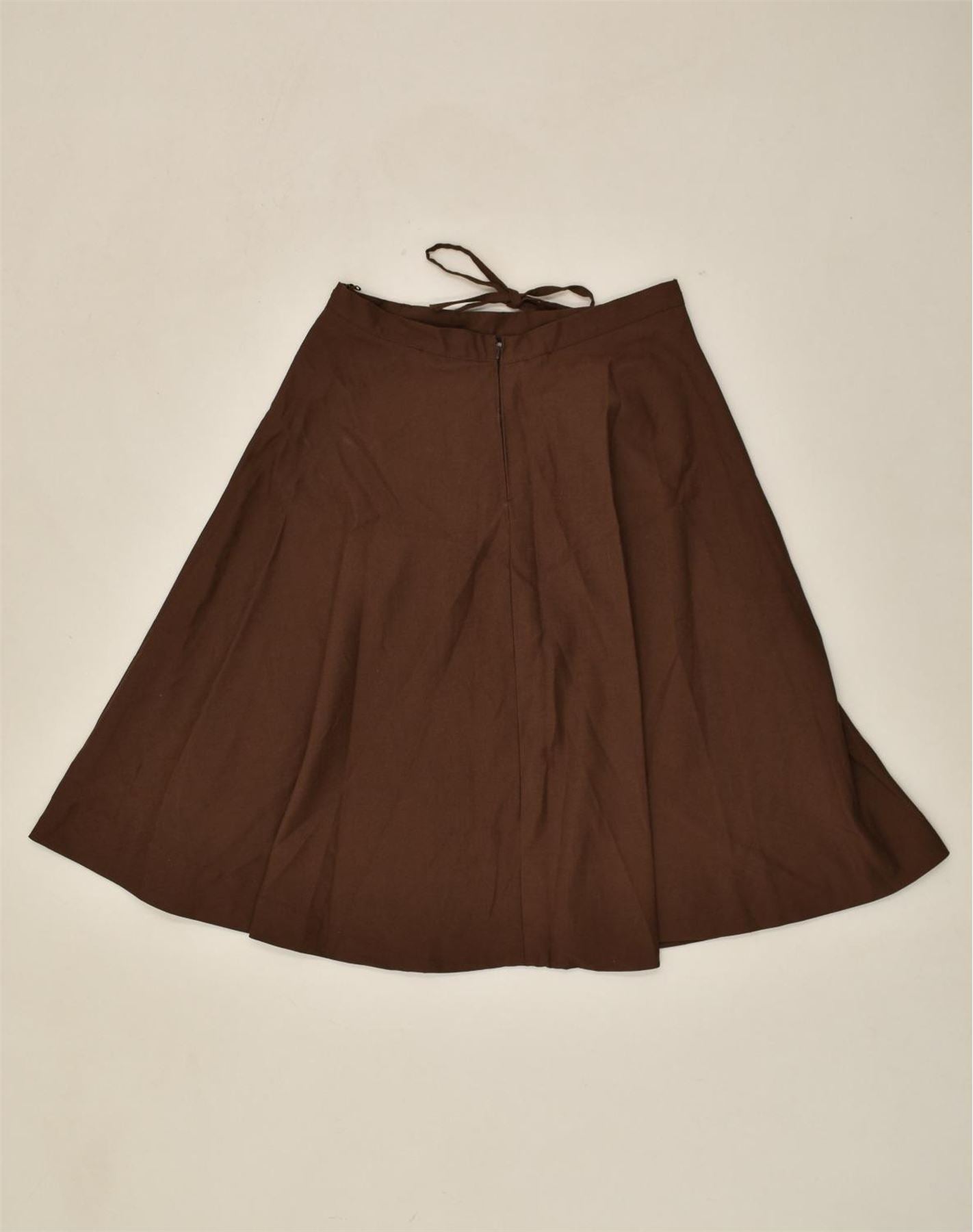 image of VINTAGE Womens A-Line Skirt W28 Medium Brown