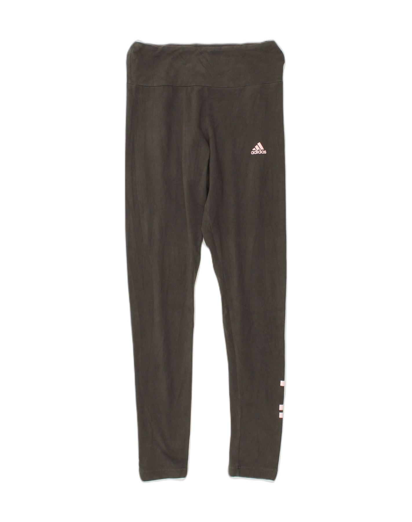 image of ADIDAS Womens Graphic Leggings Small Grey Cotton