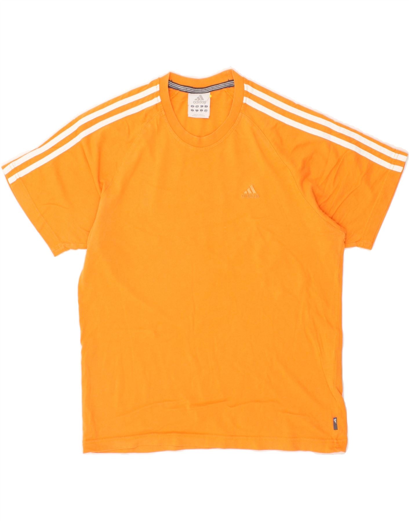 image of ADIDAS Mens T-Shirt Top Small Orange