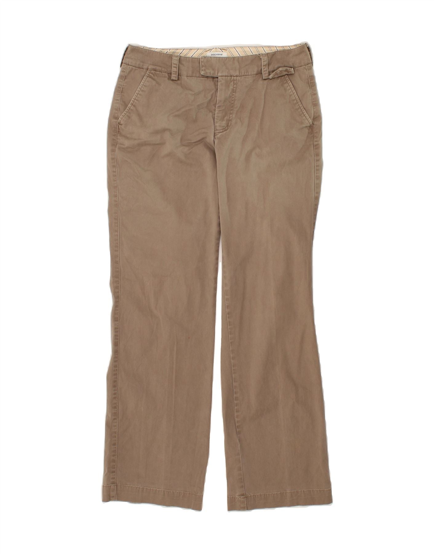 image of DOCKERS Womens Favorite Fit Chino Trousers US 6 Medium W30 L31 Beige