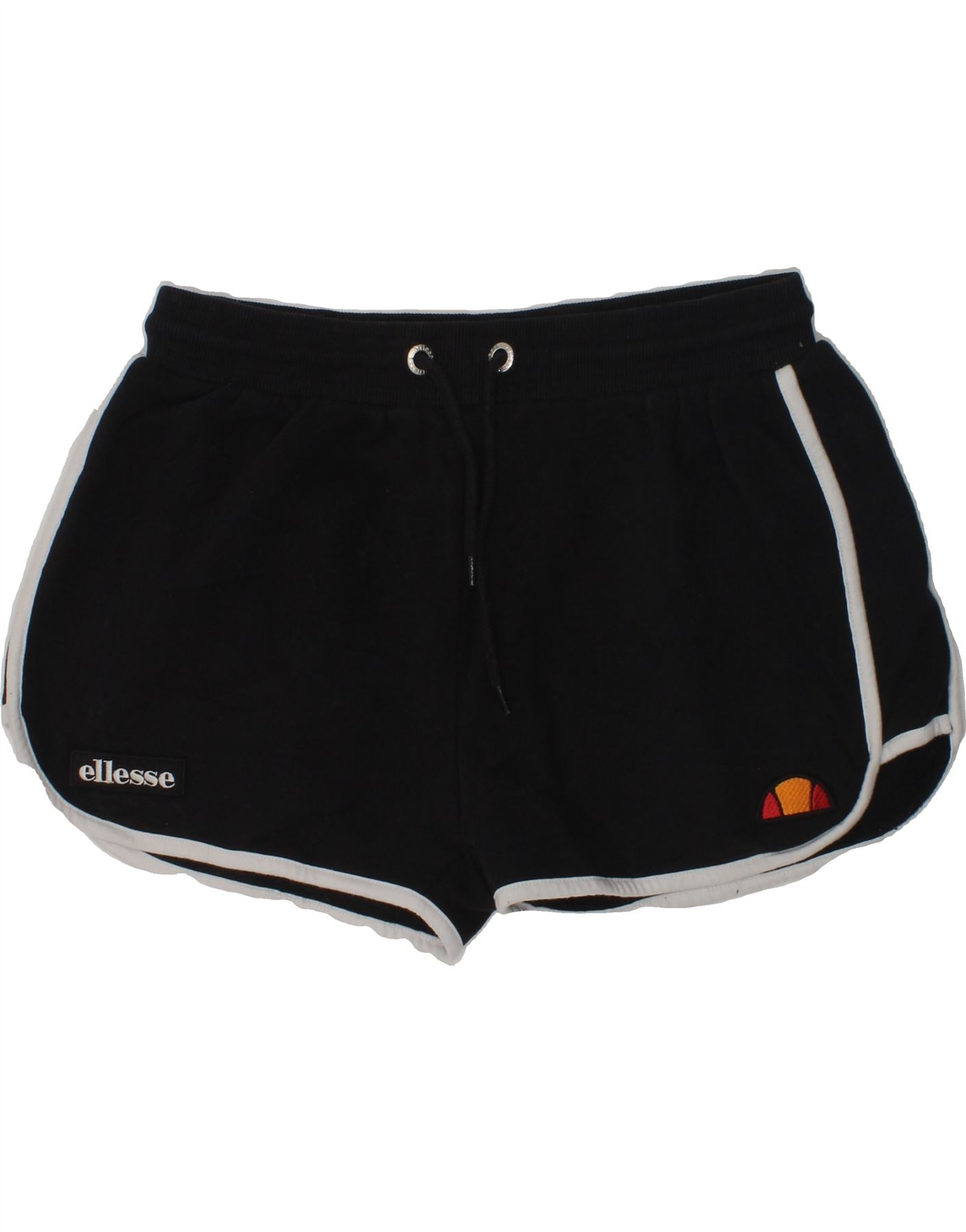 image of ELLESSE Girls Sport Shorts 13-14 Years Black Cotton