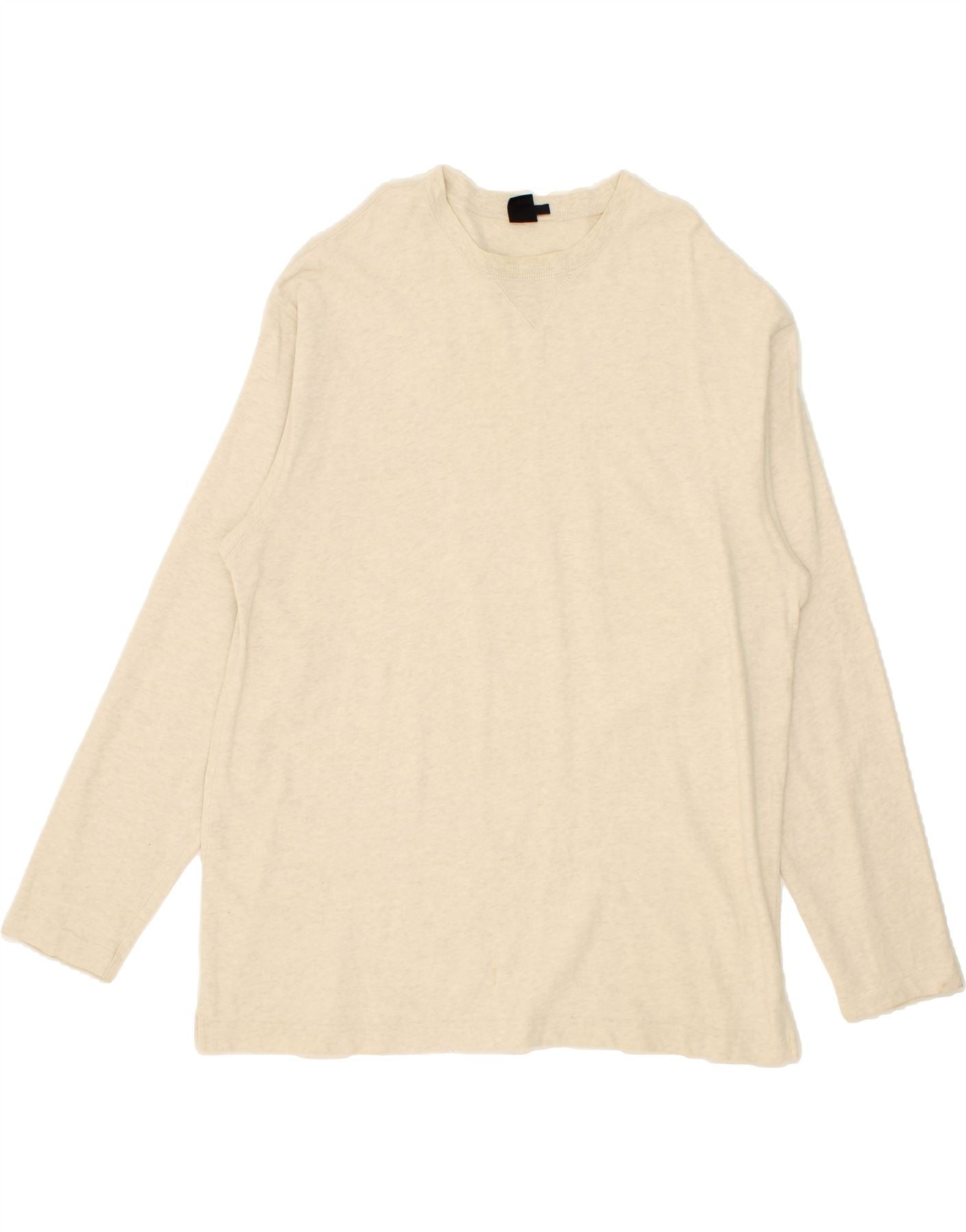 image of GAP Mens Top Long Sleeve XL Beige Cotton