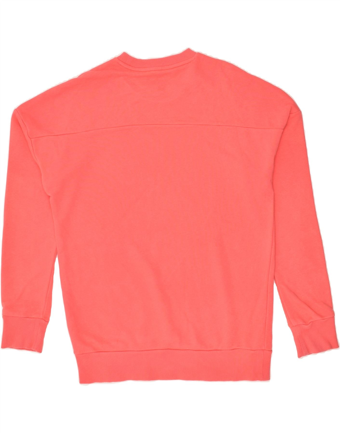 ADIDAS Boys Graphic Sweatshirt Jumper 14-15 Years Pink Cotton