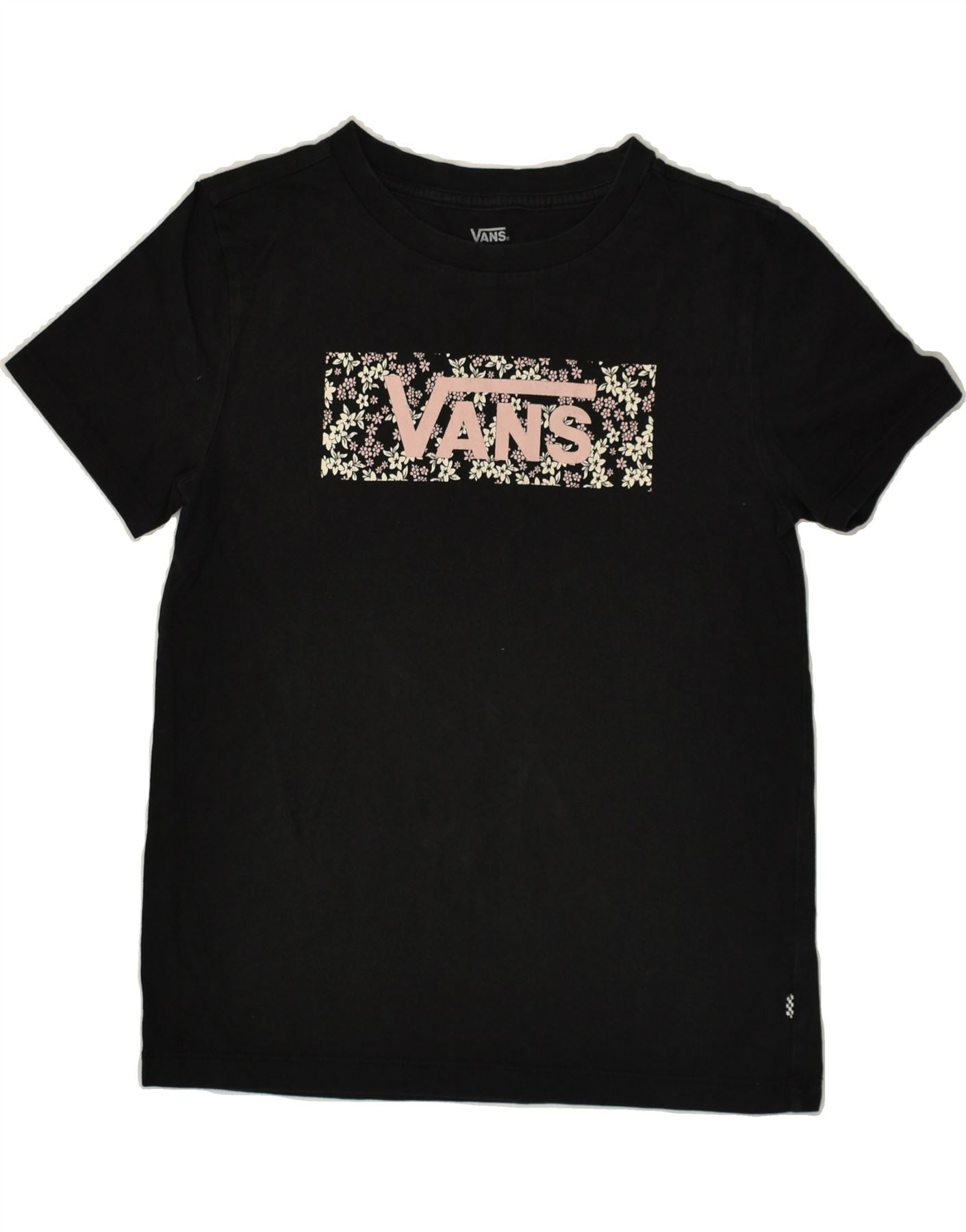 image of VANS Womens Graphic T-Shirt Top UK 8 Small Black