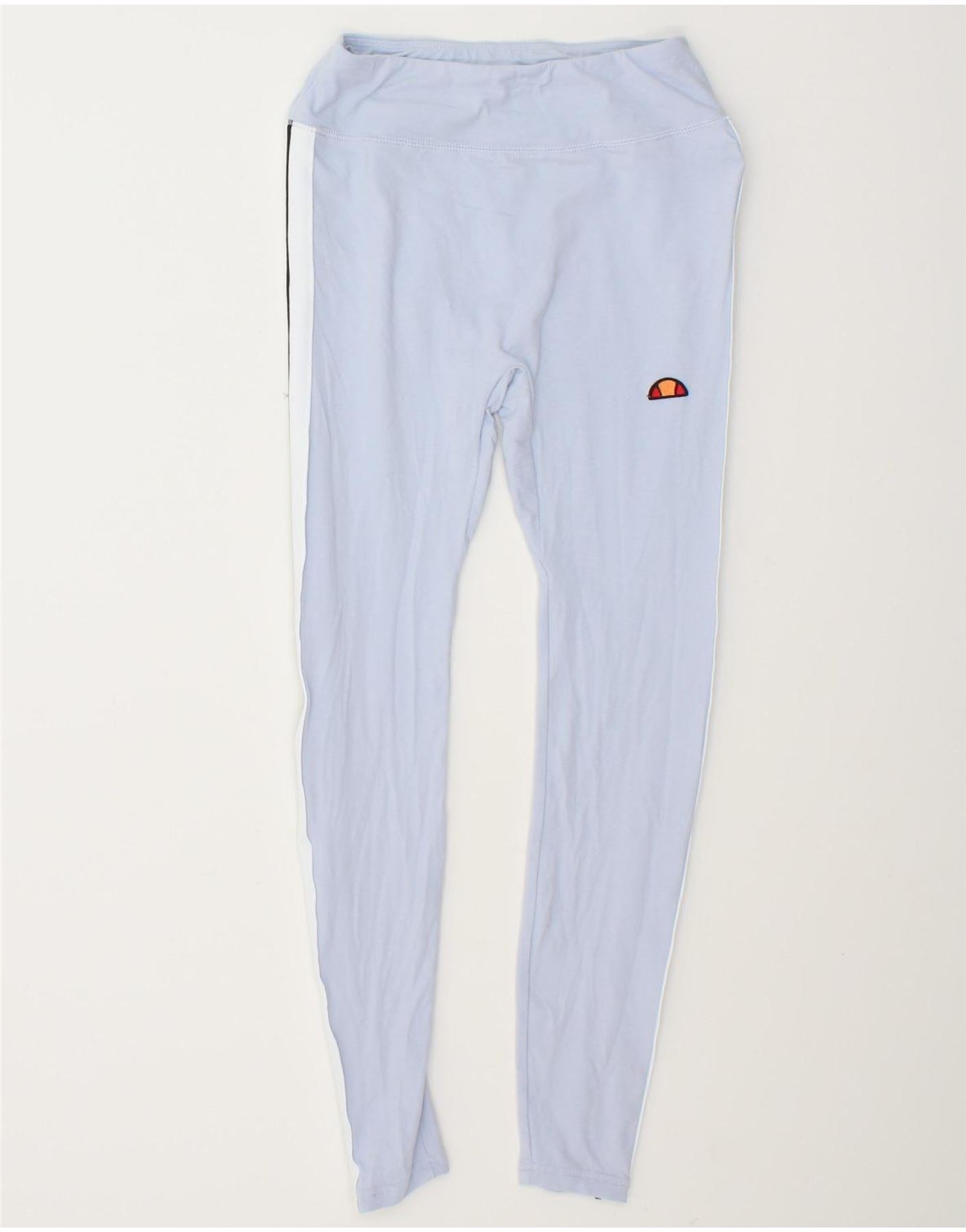 image of ELLESSE Womens Leggings UK 10 Small Blue Cotton
