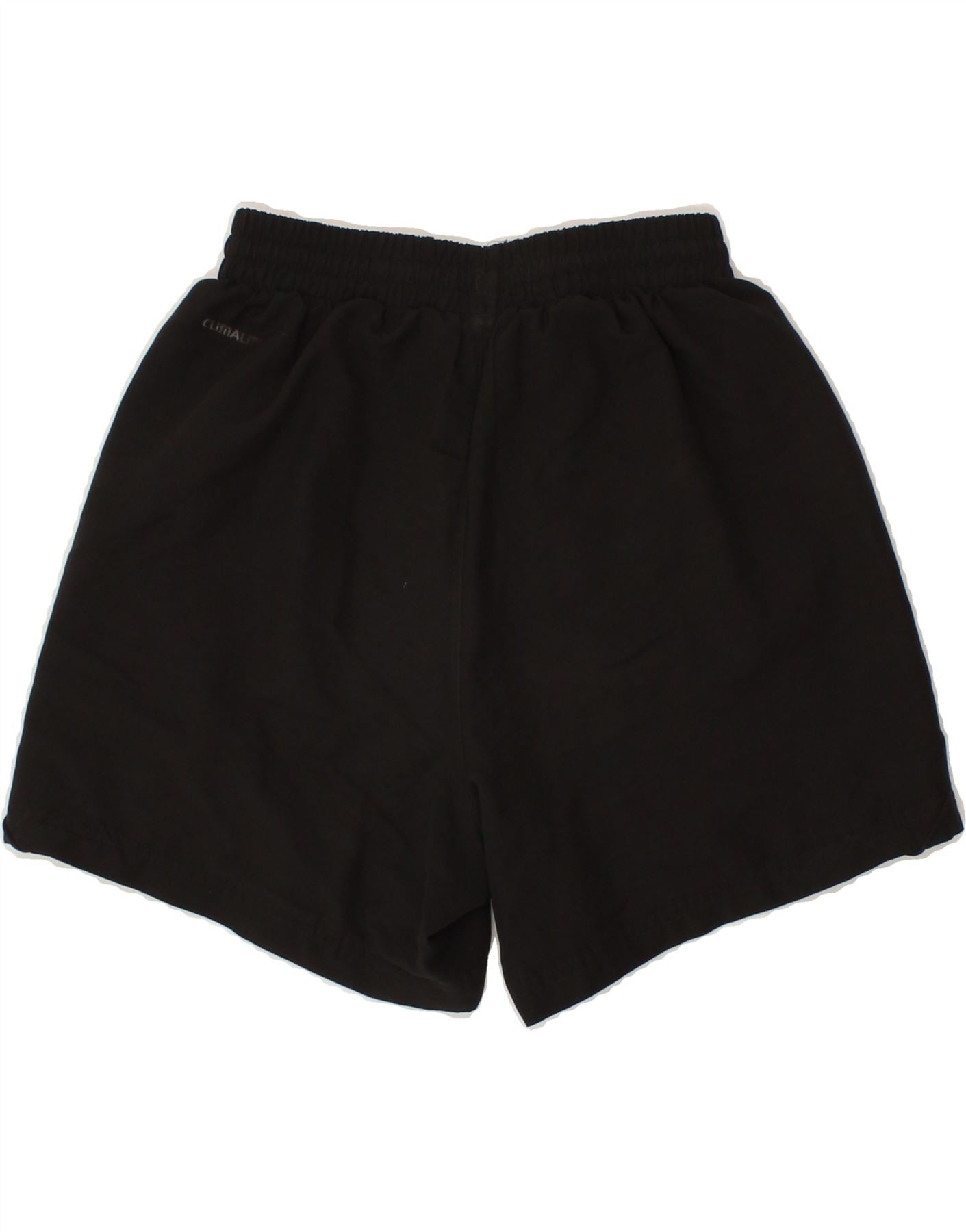 ADIDAS Boys Climalite Sport Shorts 11-12 Years Black Polyester