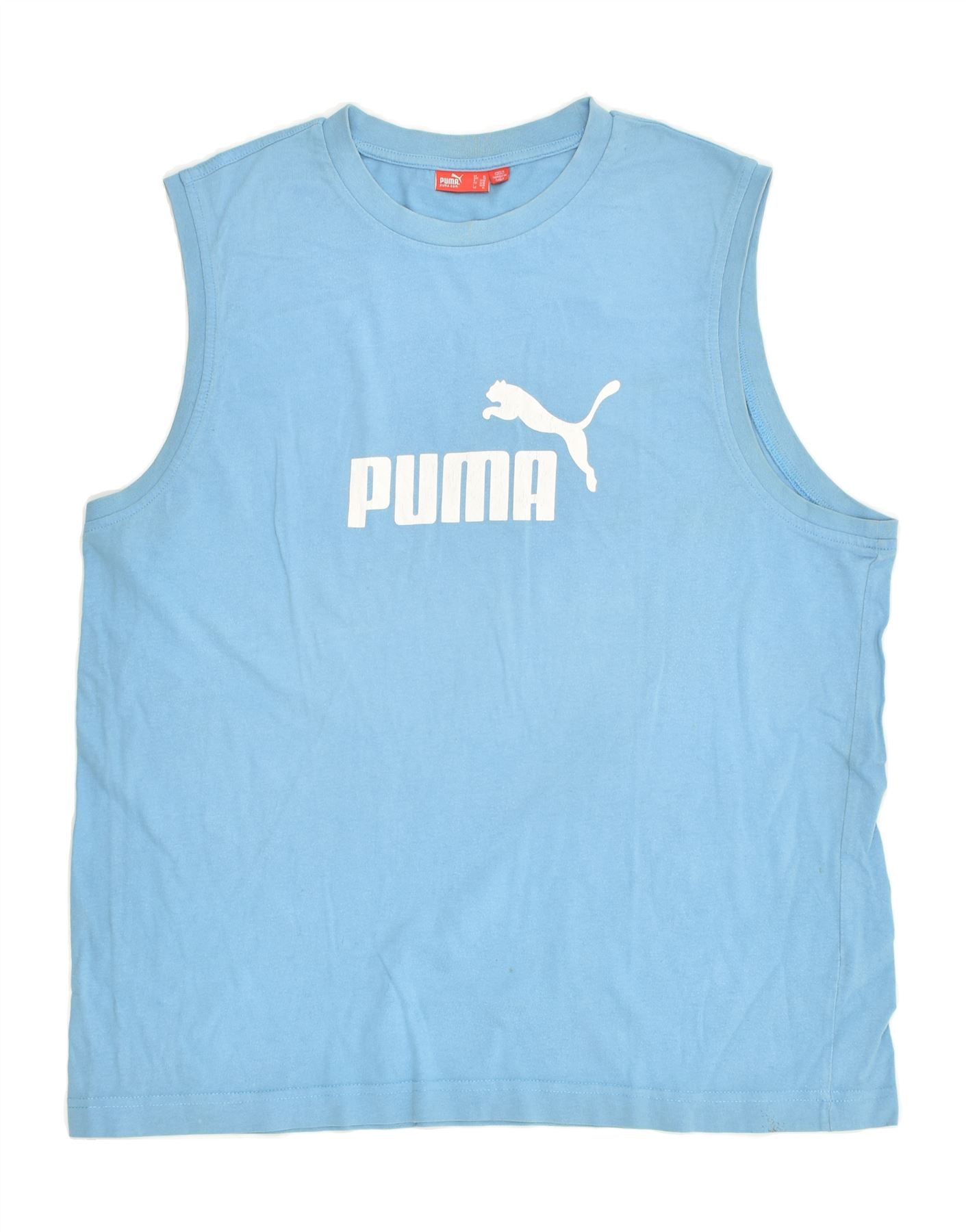 Image of PUMA Mens Graphic Vest Top XL Blue