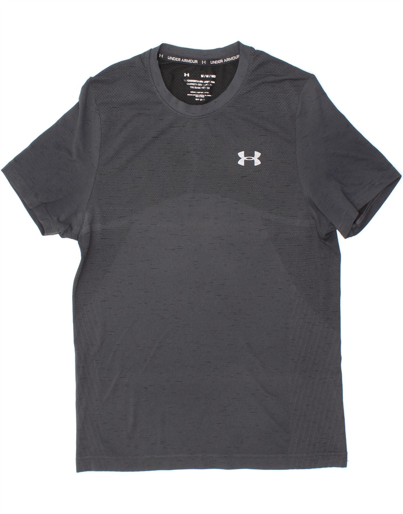 image of UNDER ARMOUR Mens T-Shirt Top Medium Grey