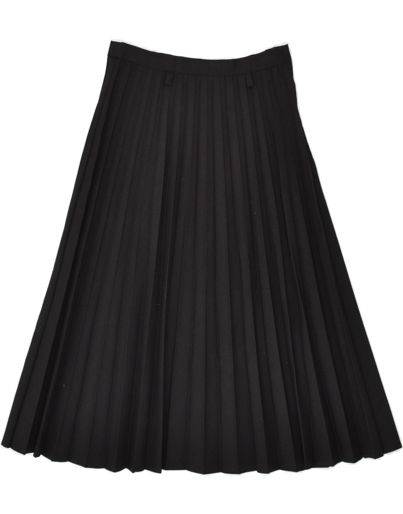 image of VINTAGE Womens High Waist Knife Pleated Skirt W24 XS Black