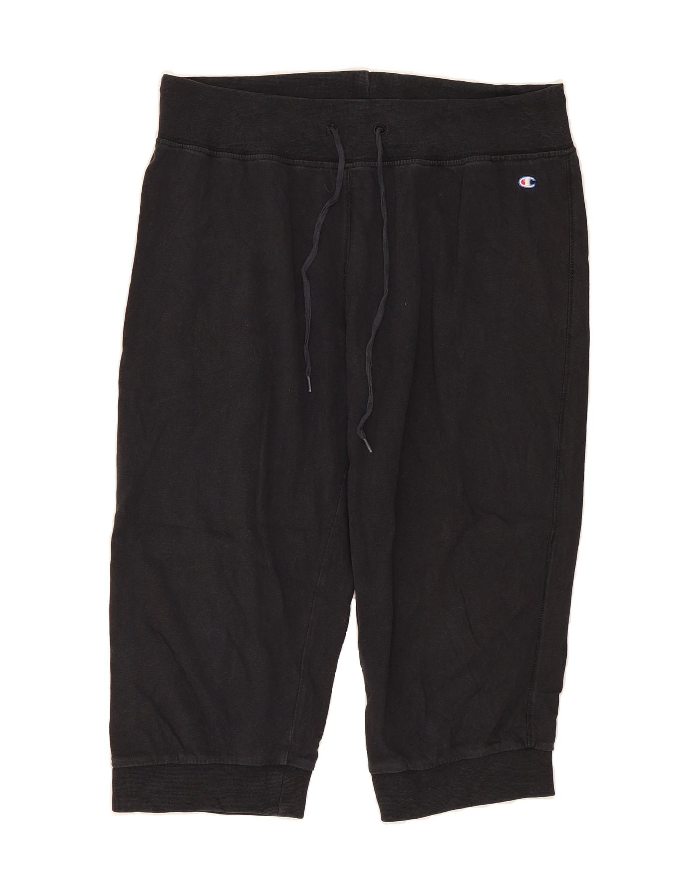 image of CHAMPION Womens Heritage Classics Bermuda Sport Shorts UK 14 Large  Black