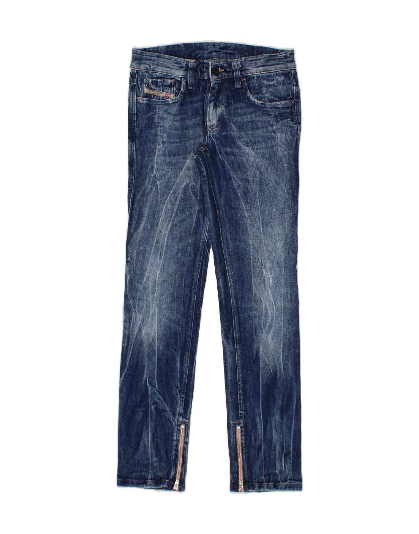 image of DIESEL Womens Slim Jeans W26 L28  Blue Cotton