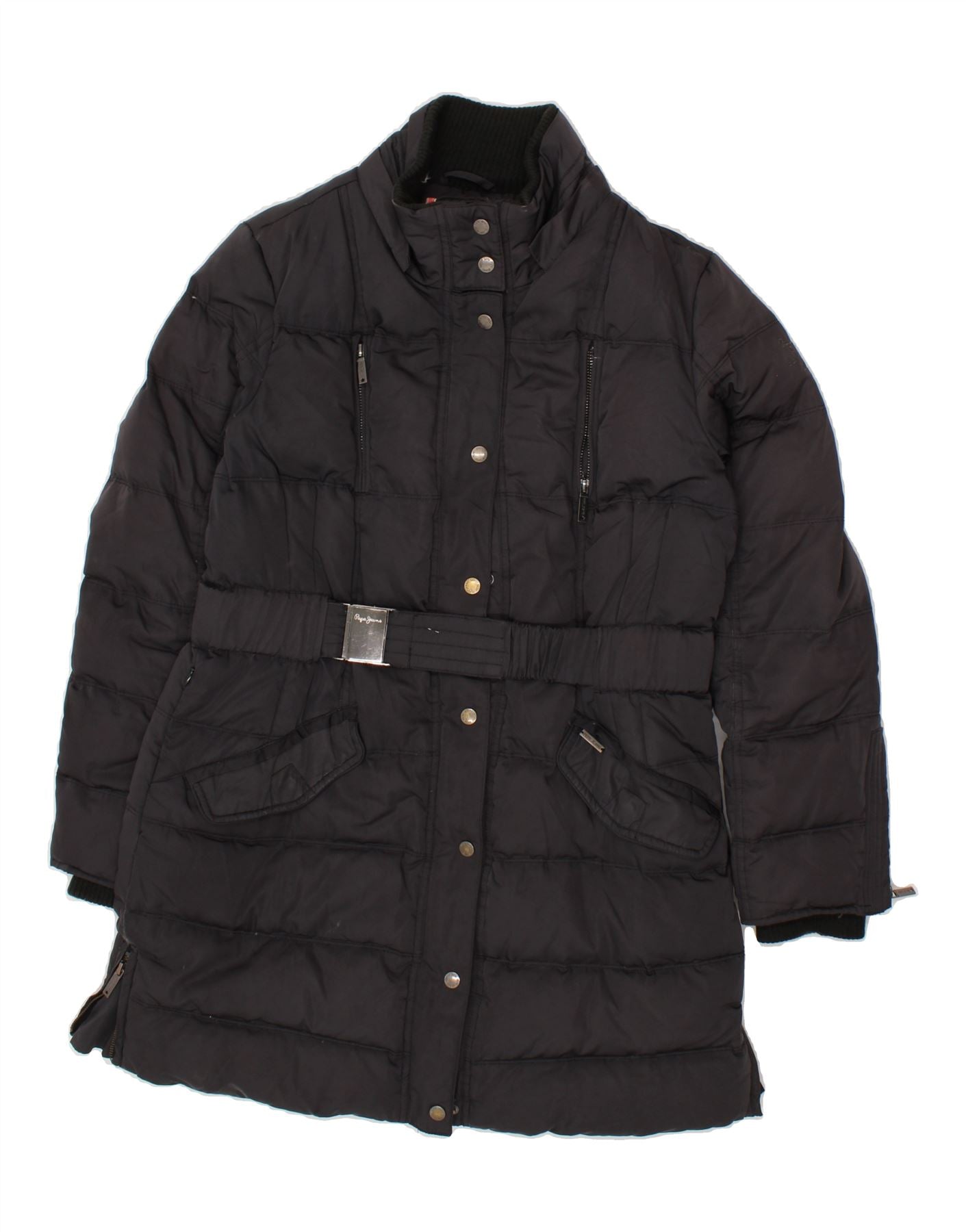image of PEPE JEANS Womens Padded Coat UK 18 XL Black