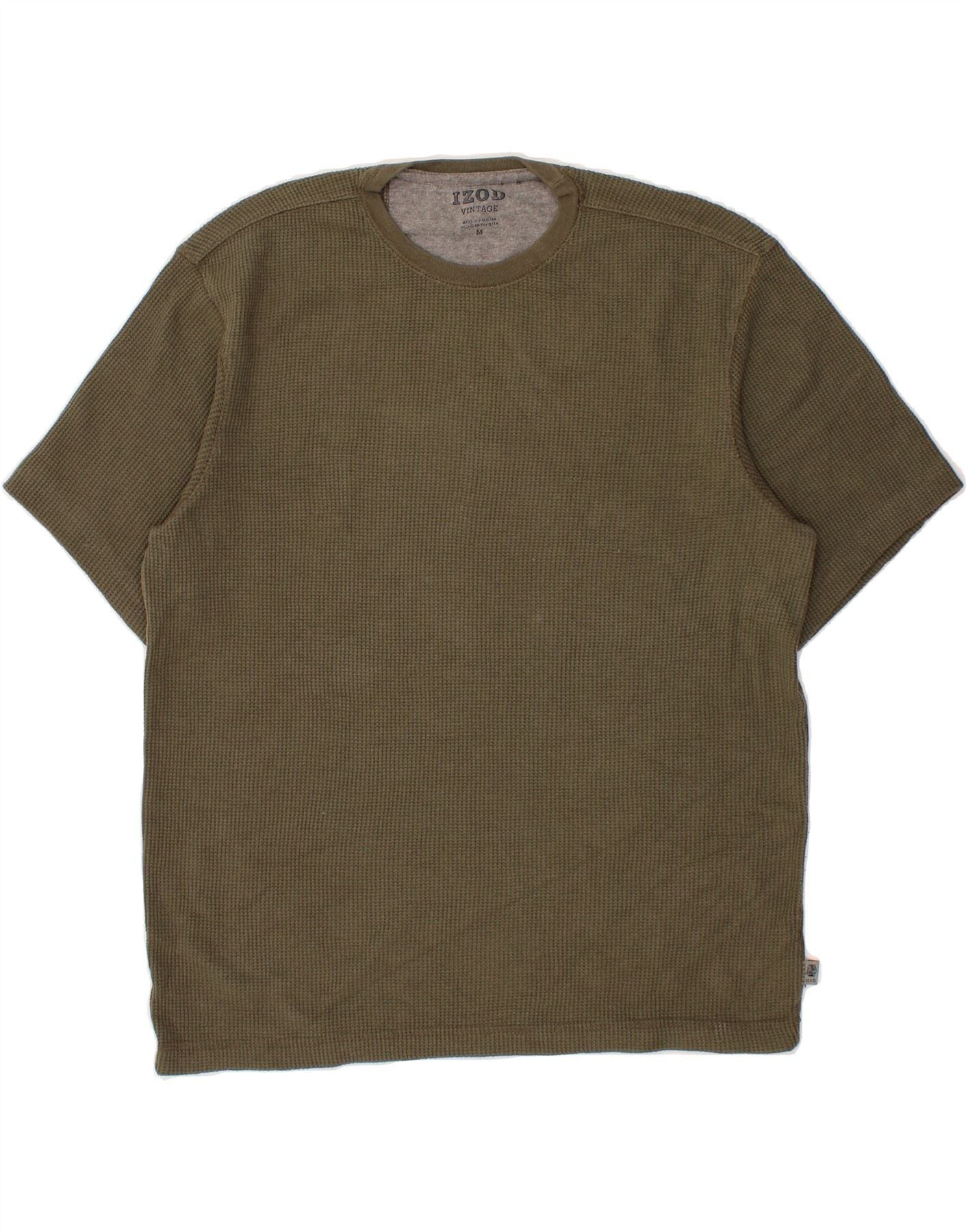 image of IZOD Mens T-Shirt Top Medium Khaki
