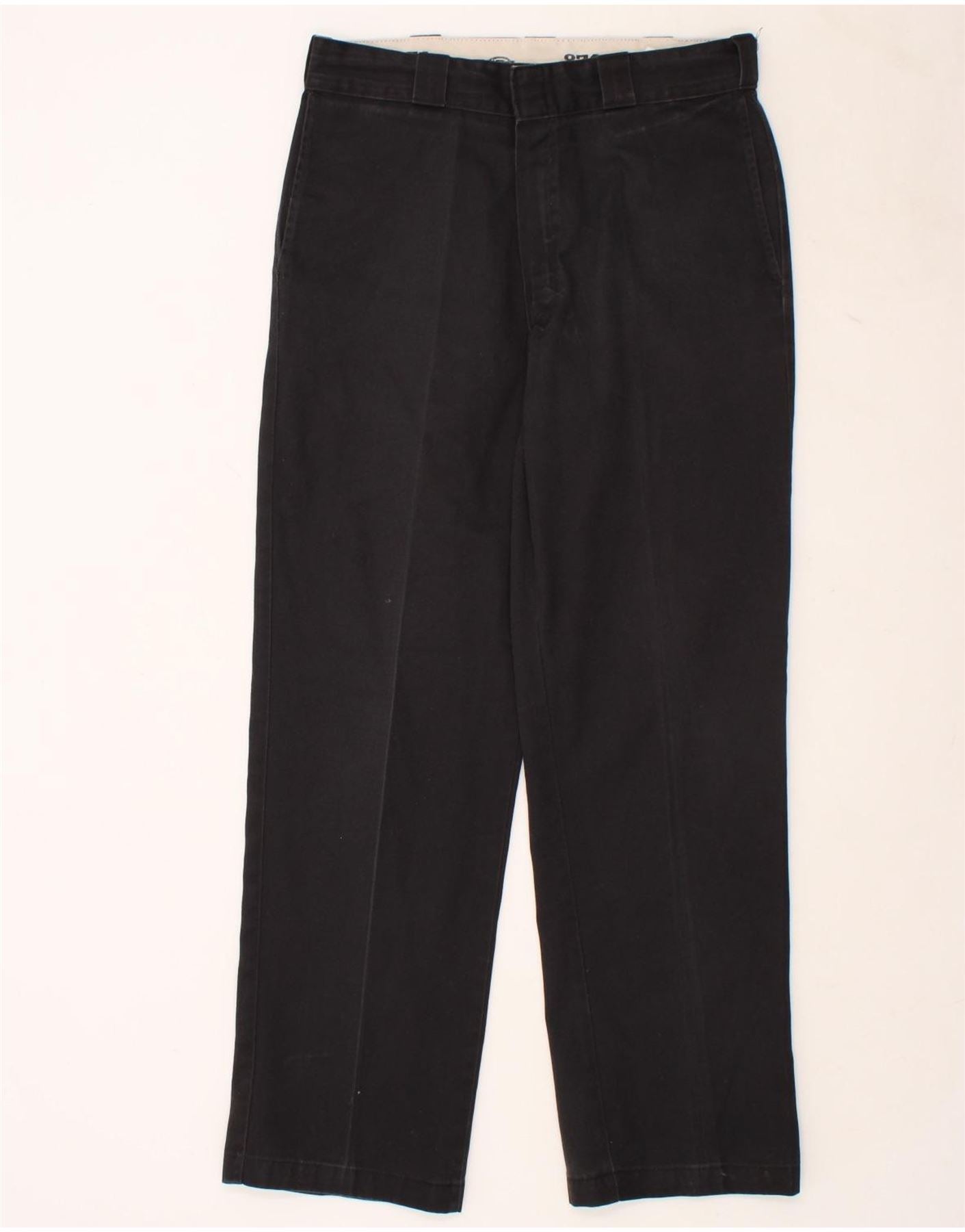 image of DICKIES Mens 874 Straight Chino Trousers W34 L31 Black