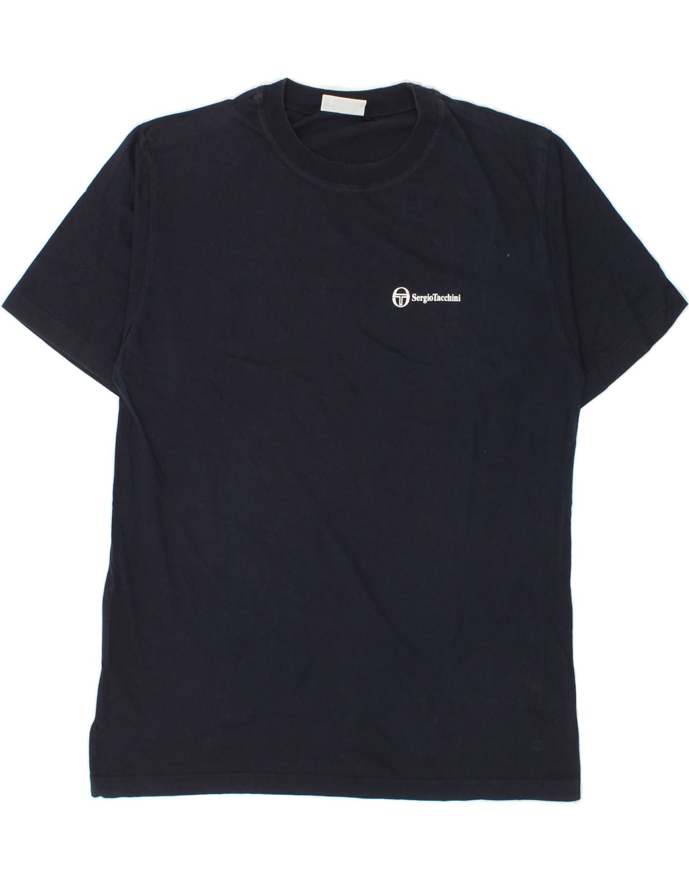 image of SERGIO TACCHINI Mens T-Shirt Top Medium Navy Blue