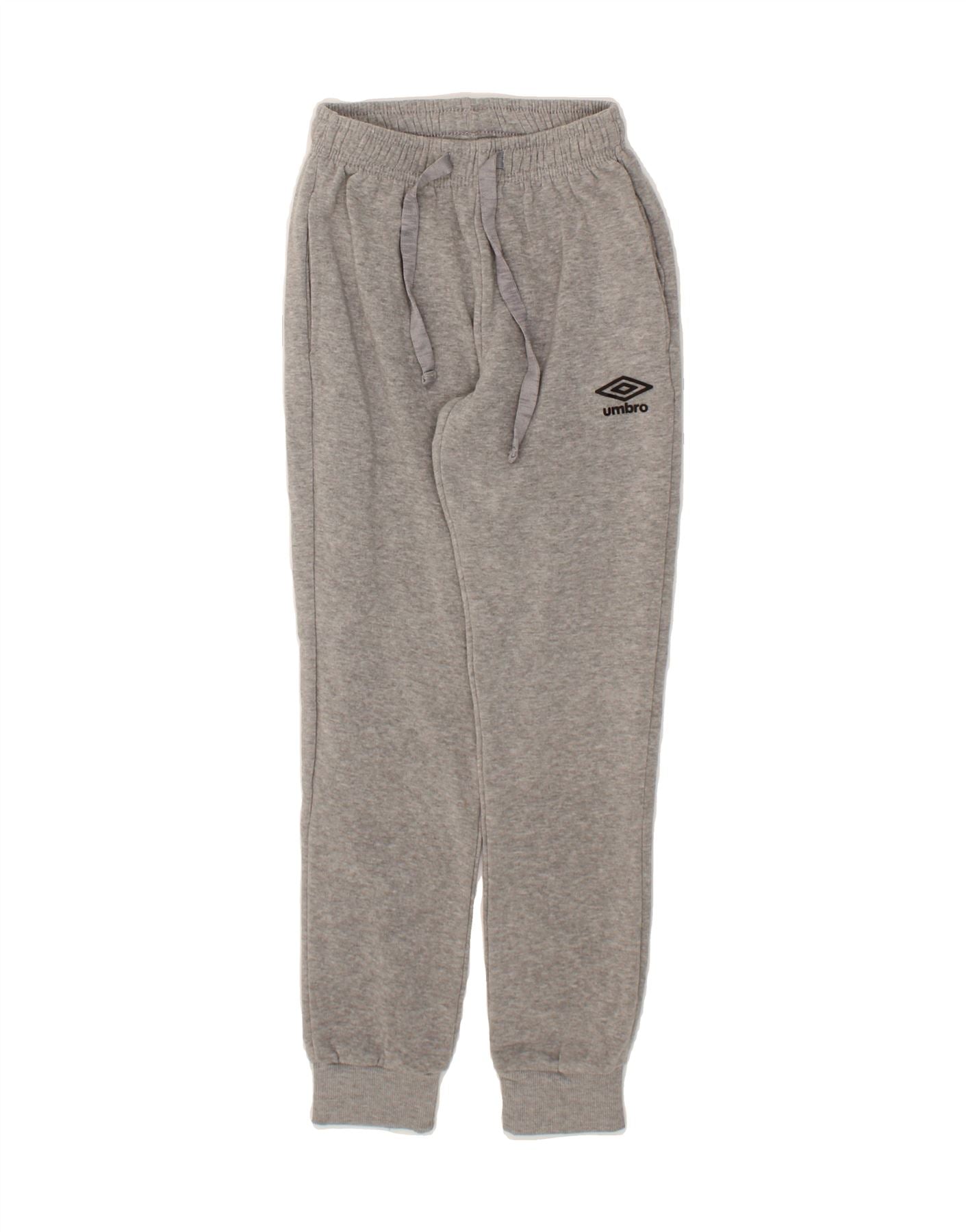 image of UMBRO Boys Tracksuit Trousers Joggers 9-10 Years Grey Cotton