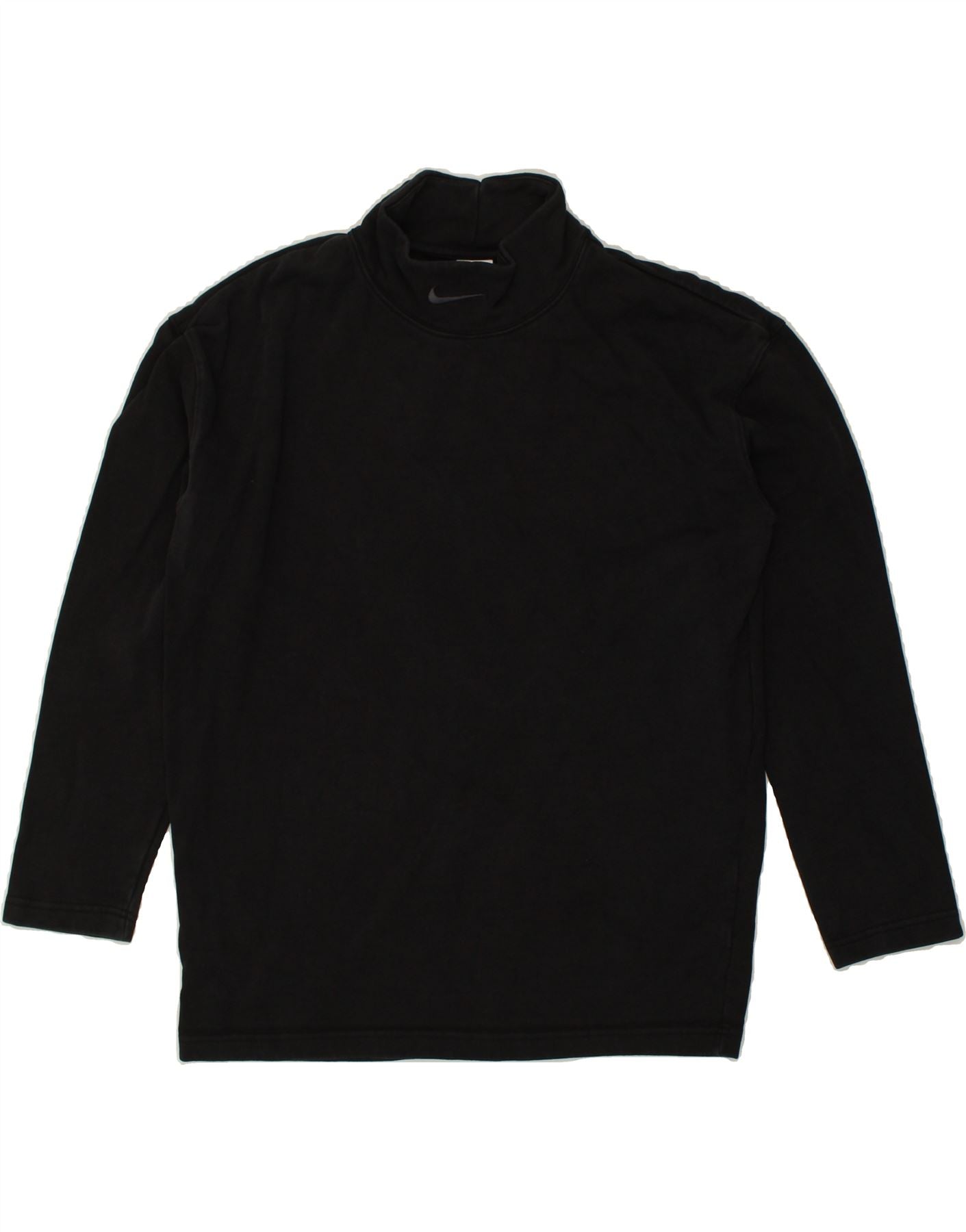 image of NIKE Mens Sweatshirt Jumper Small Black Cotton