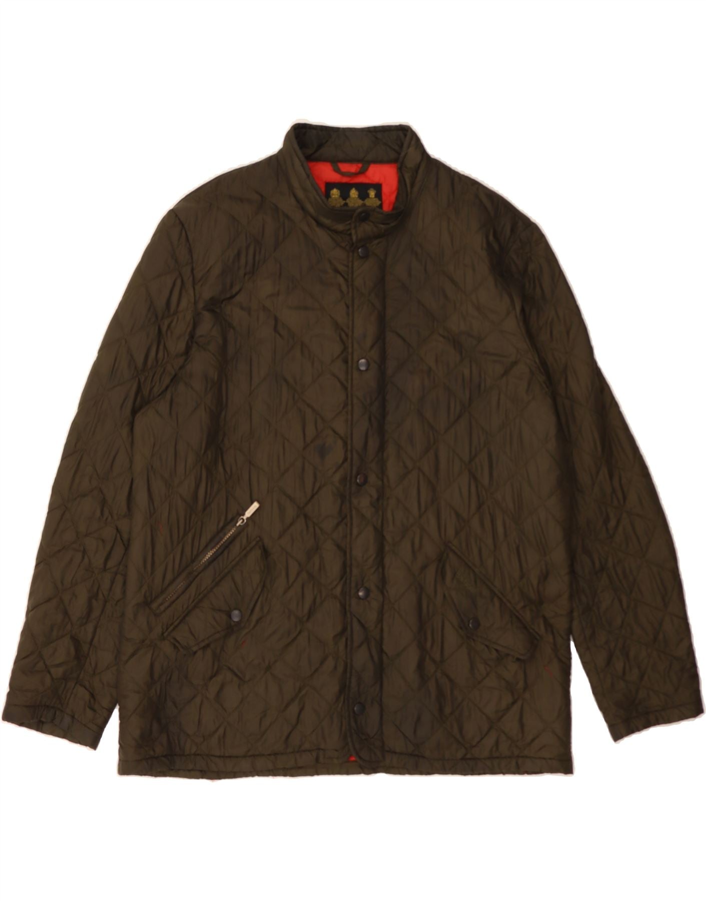 image of BARBOUR Mens Quilted Jacket UK 42 XL Green
