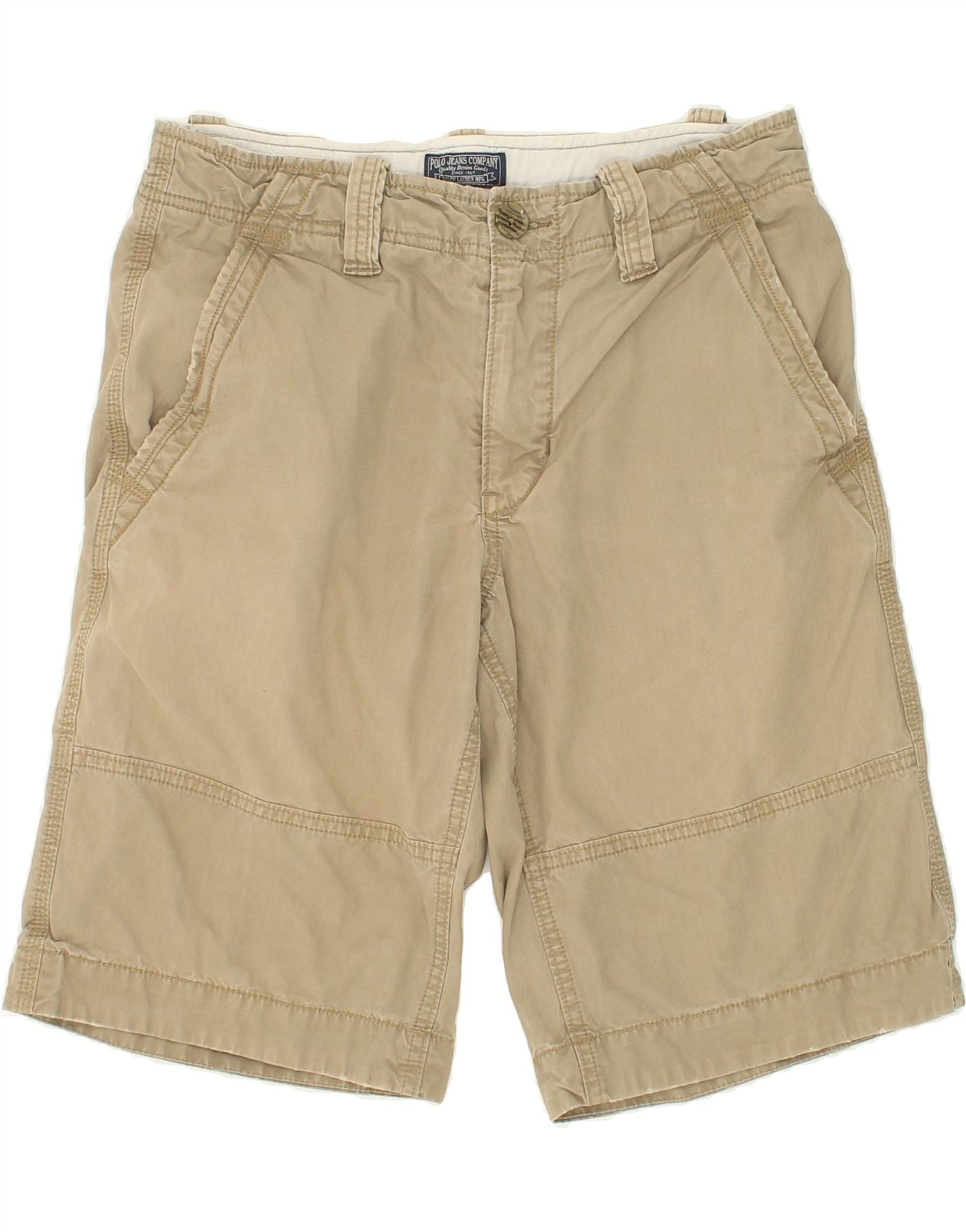 Image of POLO RALPH LAUREN Womens Chino Shorts W30 Medium  Beige Cotton