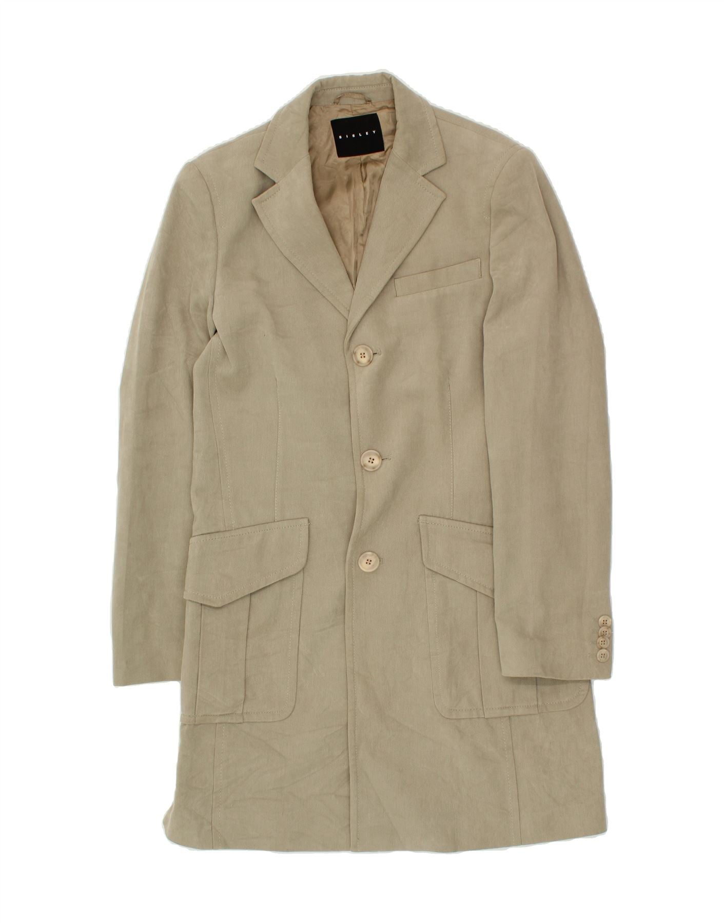 image of SISLEY Mens Coat IT 48 Medium Beige