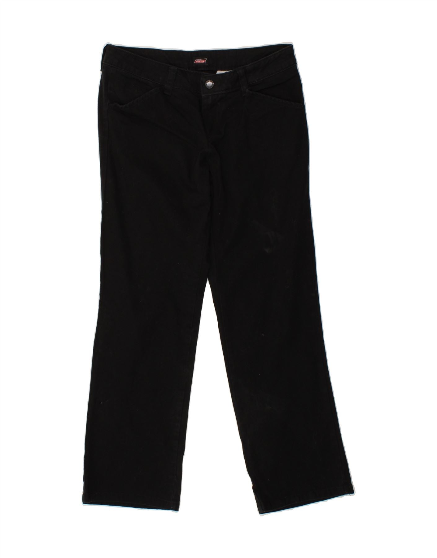 image of DICKIES Womens Straight Casual Trousers W28 L27 Black