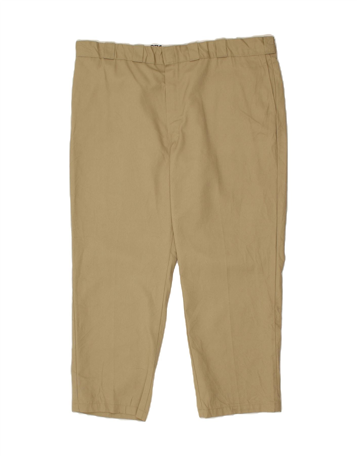 Image of DICKIES Mens Original Fit Chino Trousers W46 L30  Beige Polyester