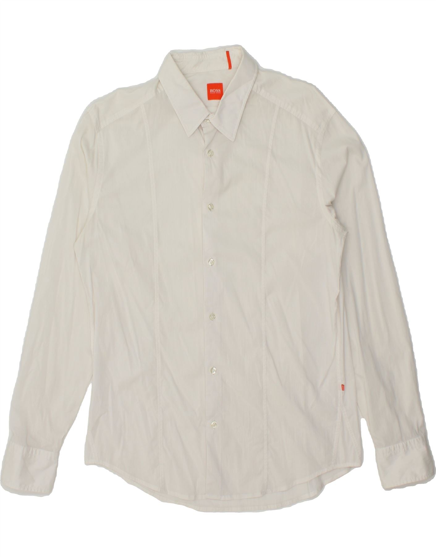 image of HUGO BOSS Mens Slim Shirt Large White