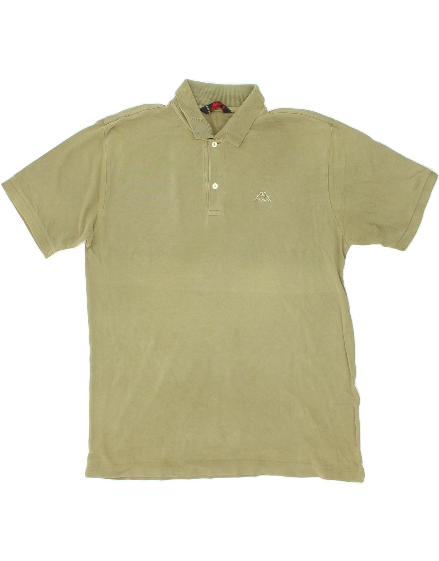 image of KAPPA Mens Polo Shirt Large Green Cotton