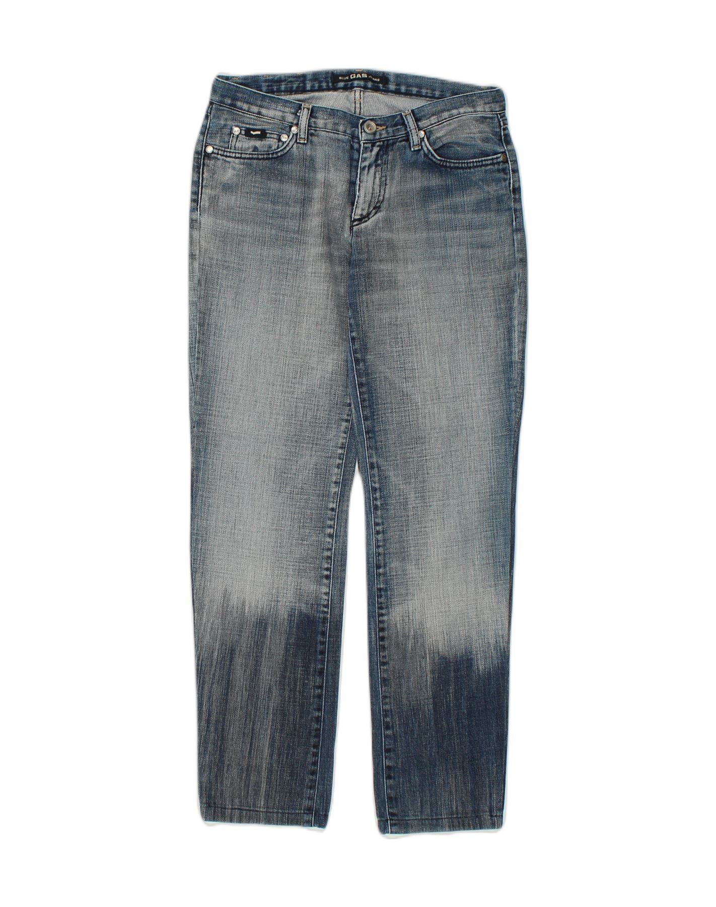 image of GAS Womens Tapered Jeans W27 L28 Blue Cotton