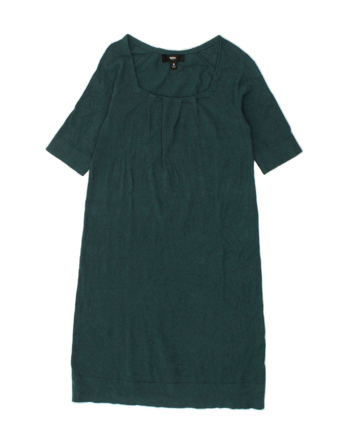 Image of MOSSIMO Womens Shift Dress UK 10 Small Green Rayon