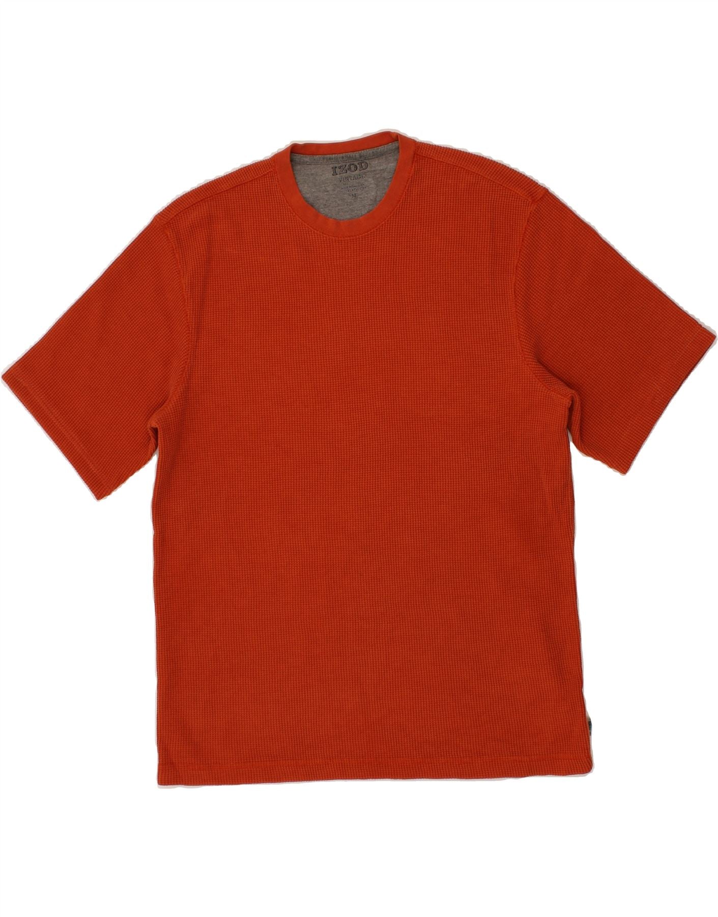 image of IZOD Mens T-Shirt Top Medium Orange Cotton