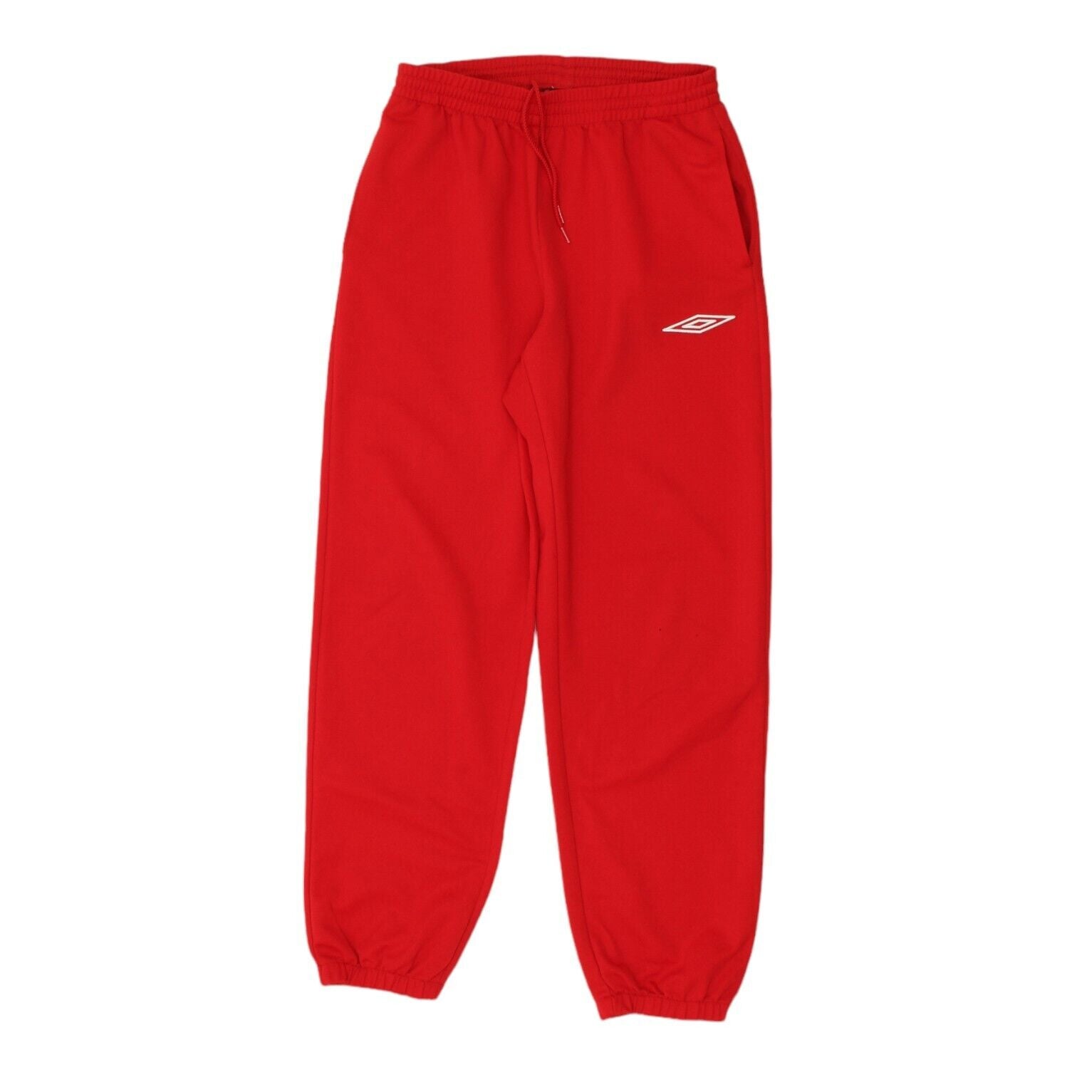 image of Umbro Mens Red Soft Shell Tracksuit Bottoms | Vintage Y2K Sportswear VTG