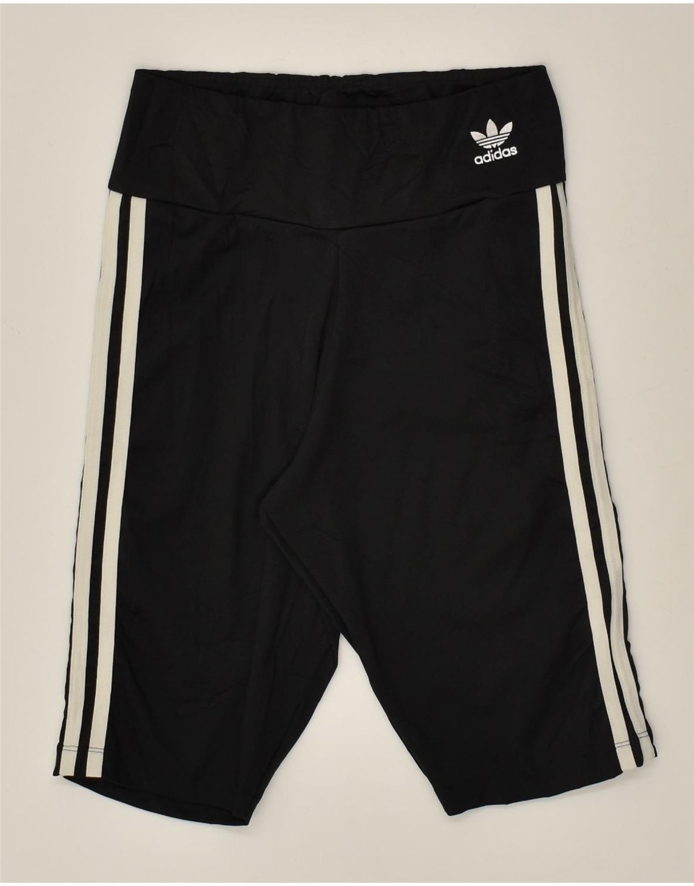 image of ADIDAS Womens Sport Shorts UK 8 Small Black Polyester